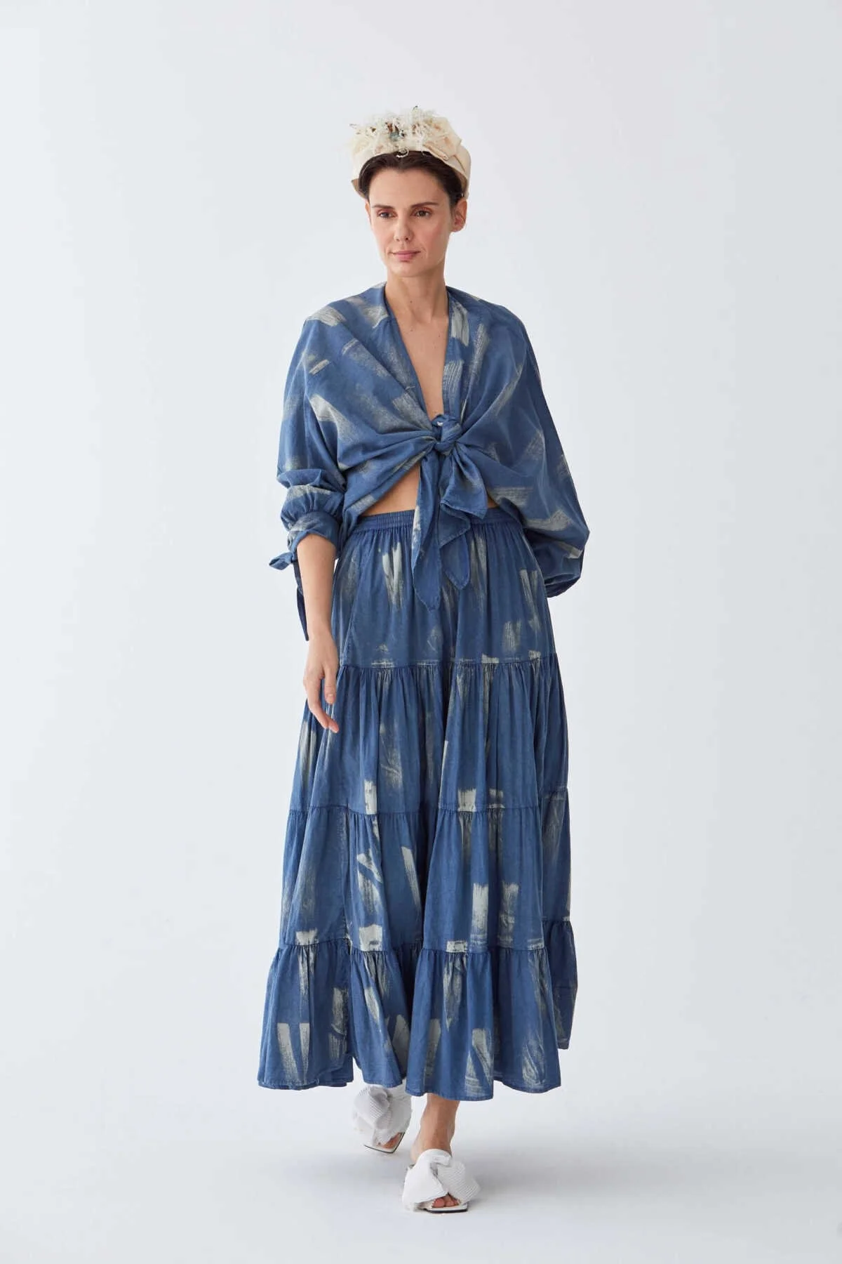 Midi Volanlı Etek Standart Renk - 1