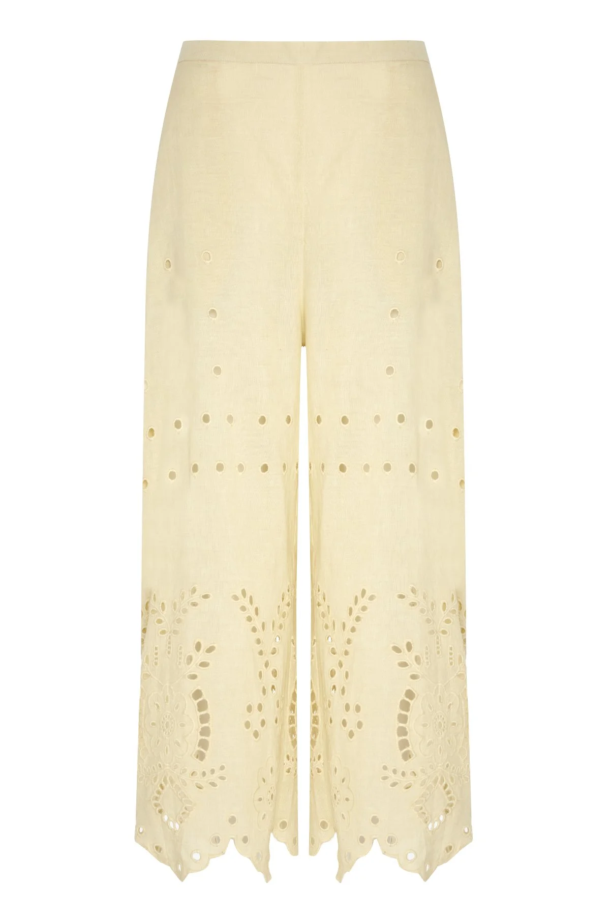 Nakış Detaylı Pantolon Naturel - 3