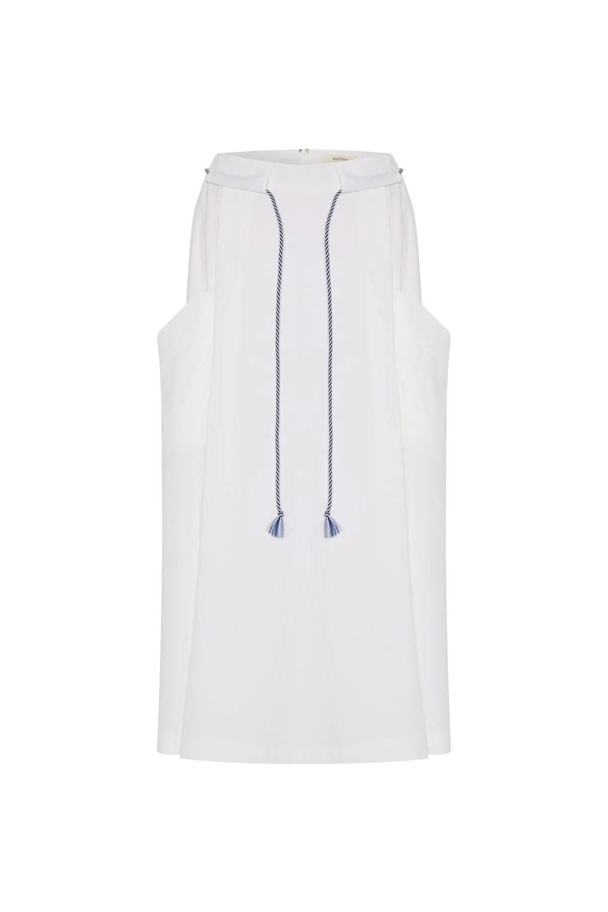 Organik Pamuk Midi Boy Etek Beyaz - 4