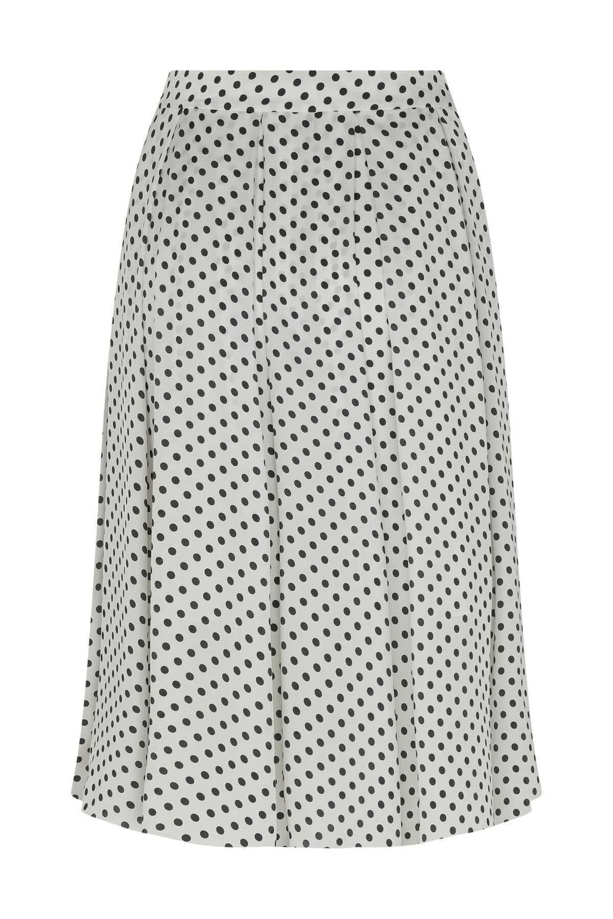 Pileli Puantiyeli Etek Standart Renk - 5