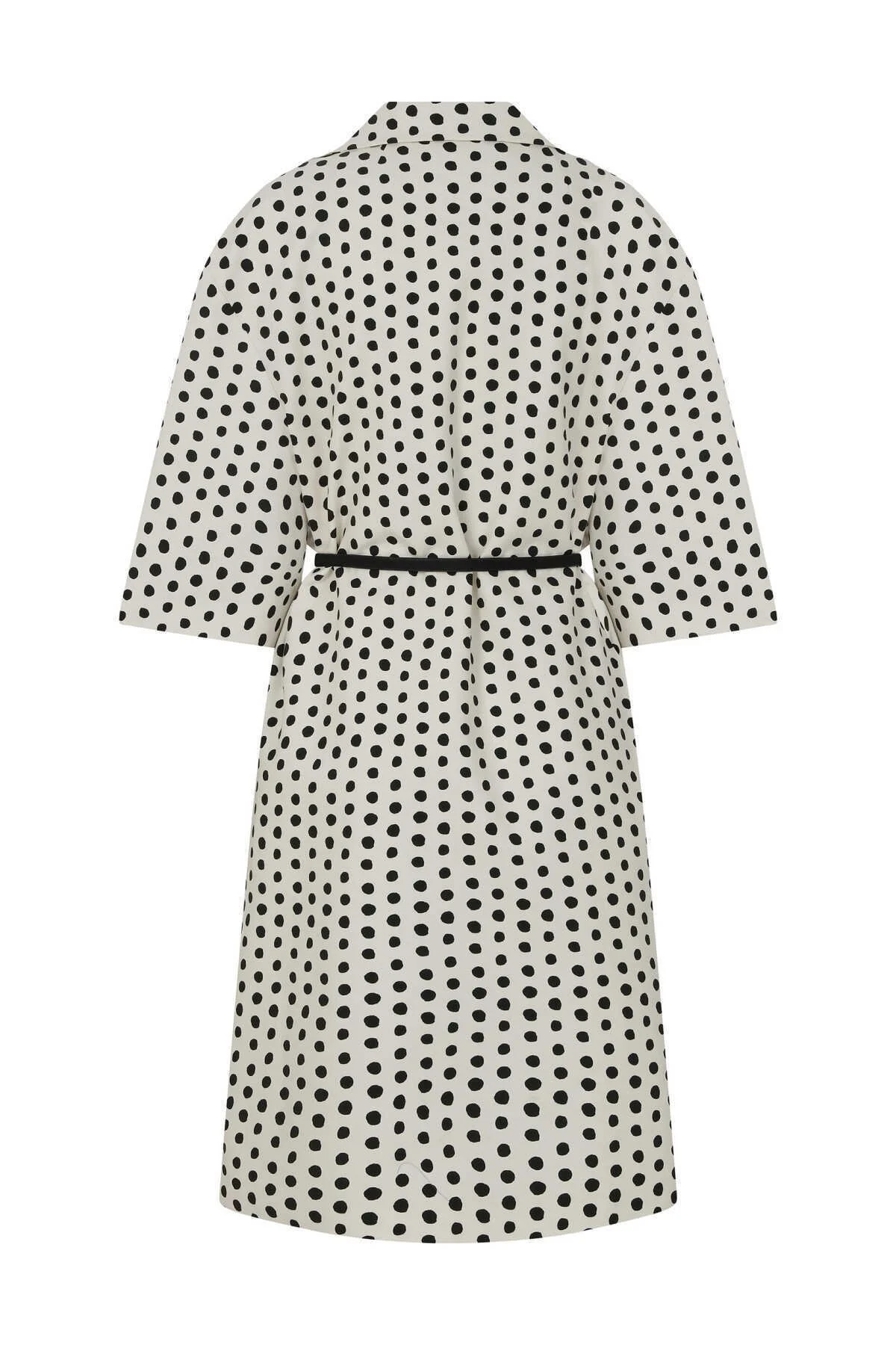 Puantiyeli Kap Siyah-Ekru - 5