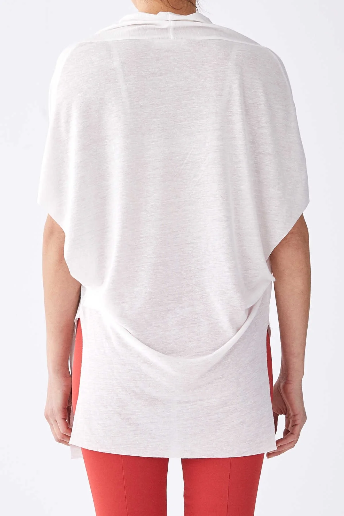 Püskül Detaylı T-Shirt Ekru - 3