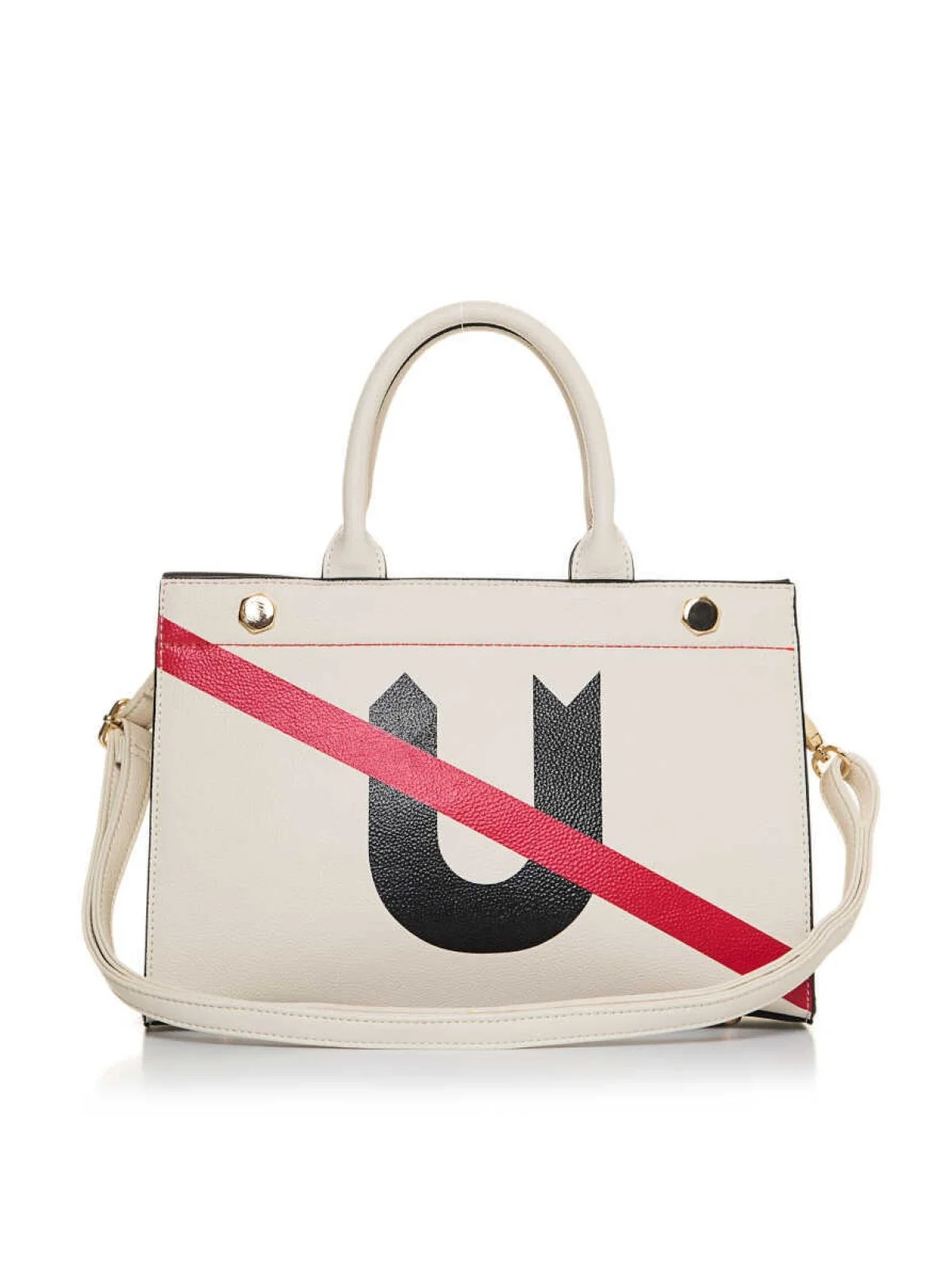 Renkli Baskı Detaylı Omuz Askılı El Çantası Standart Renk - 1