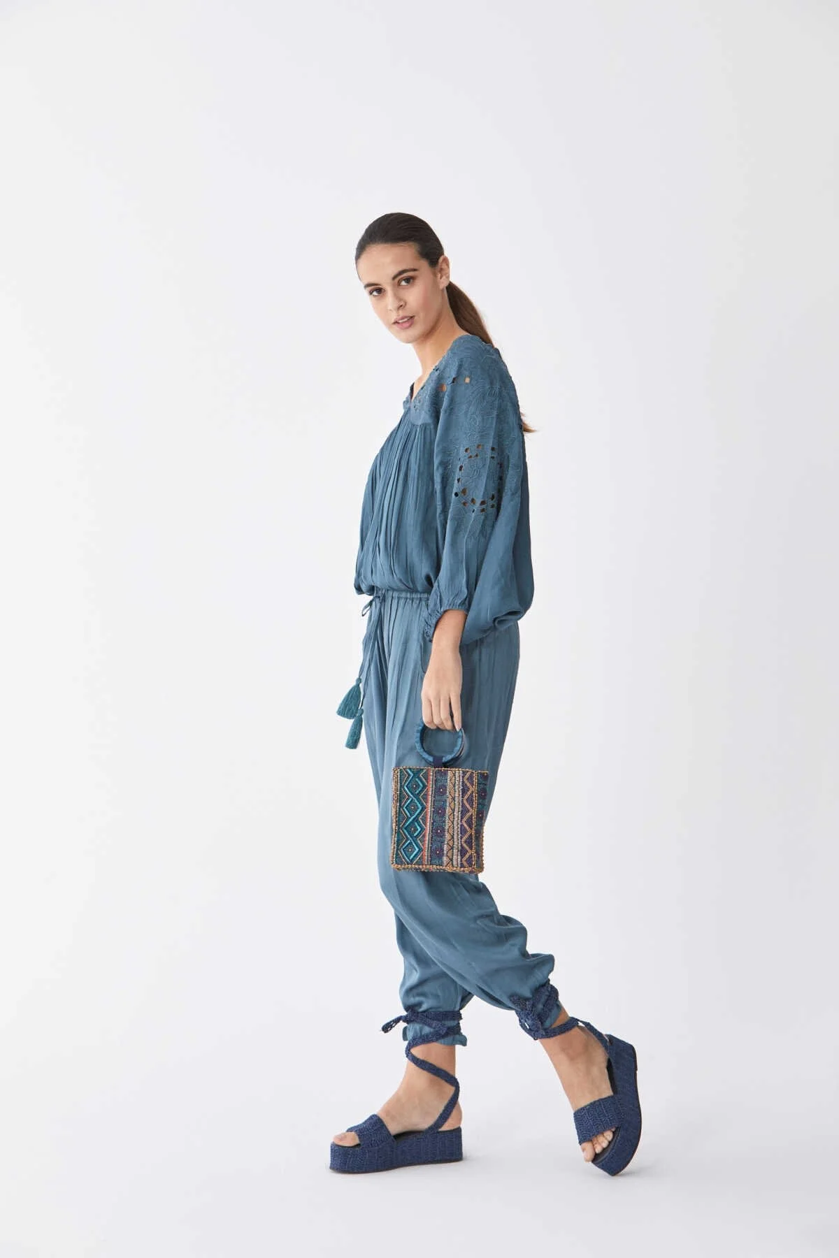Şalvar Model Kadın Pantolon Standart Renk - 4