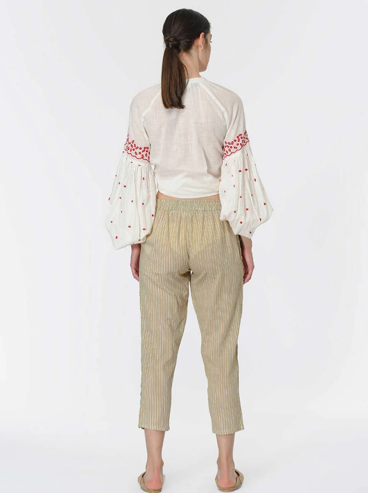 Şerit Detaylı Pantolon Standart Renk - 2