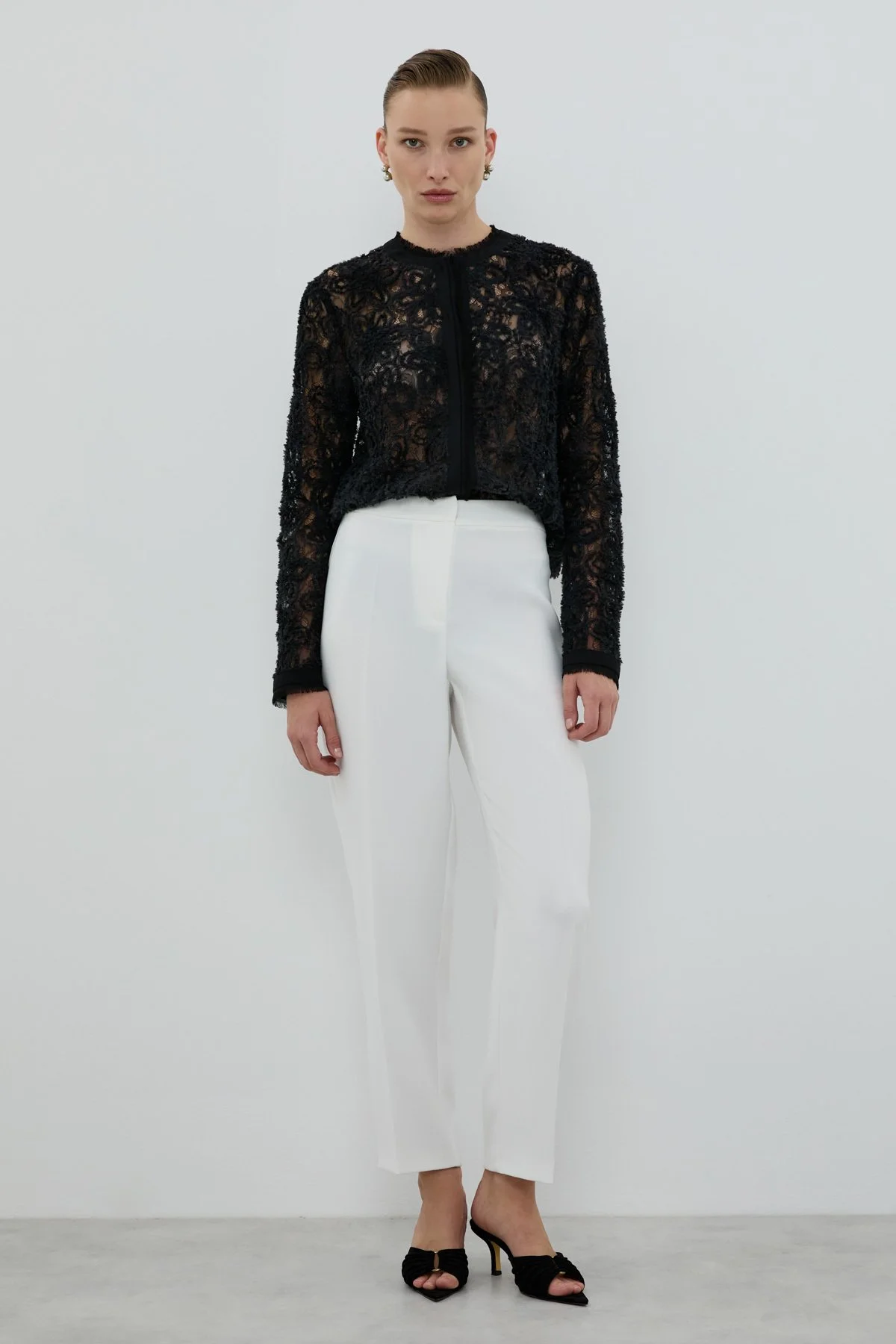 Sigaret Pantolon Beyaz - 1