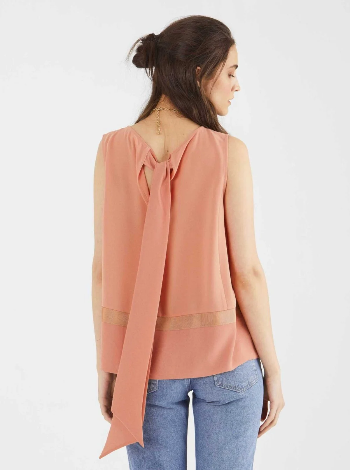 Sırt Detaylı Bluz Şeftali - 2
