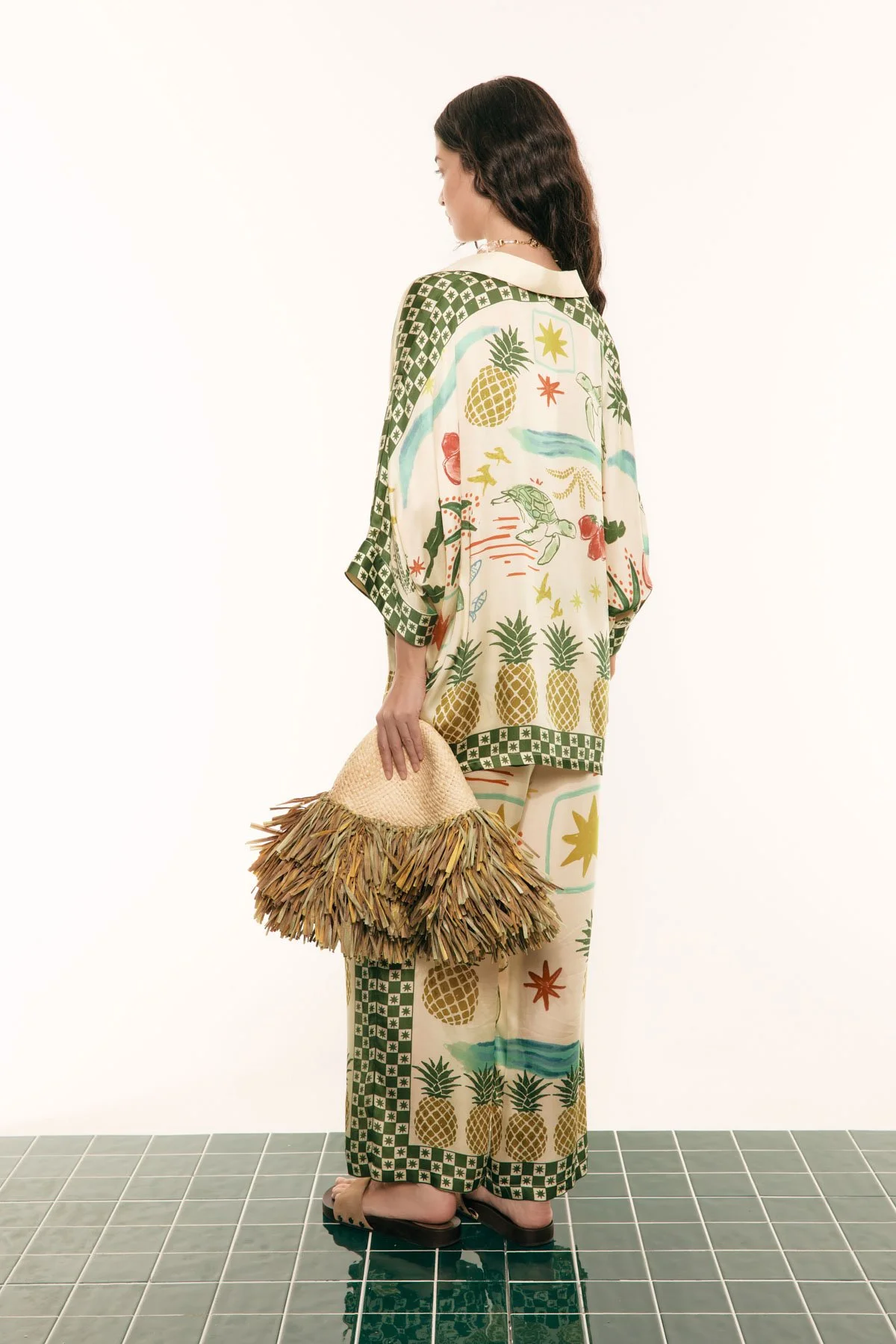 Yaz Temalı Pantolon Standart Renk - 2