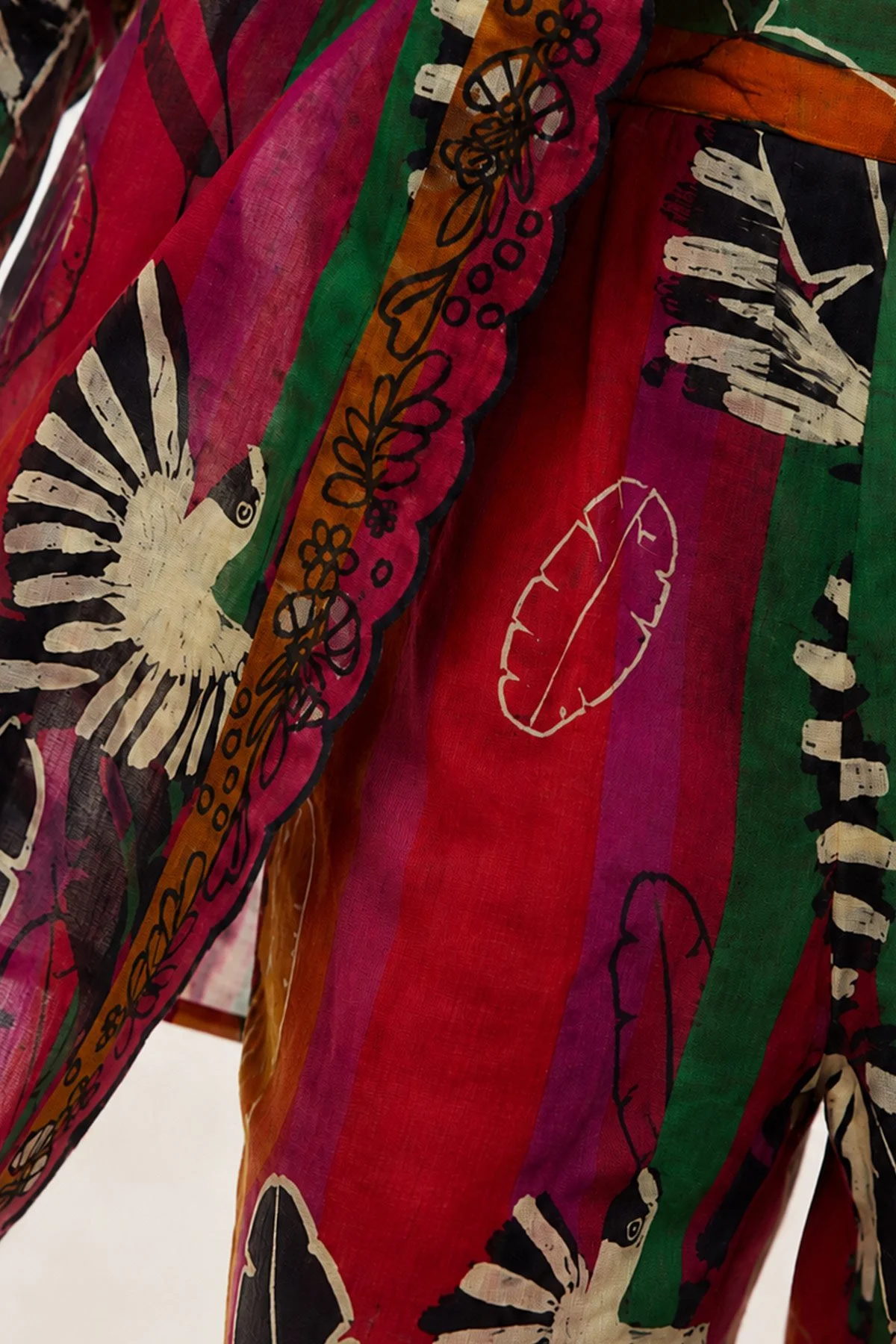 Yakası Nakışlı Kimono Standart Renk - 5