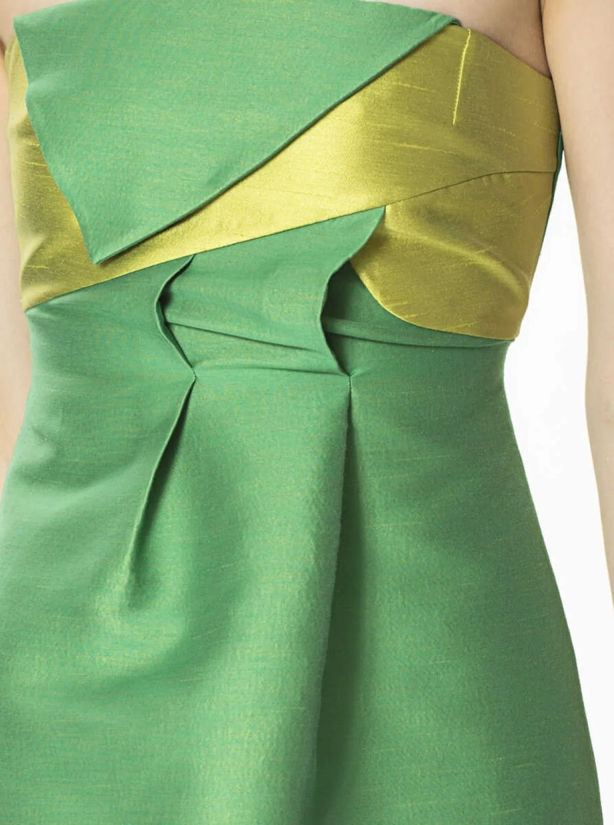 Straplez Mini Elbise Standart Renk - 3