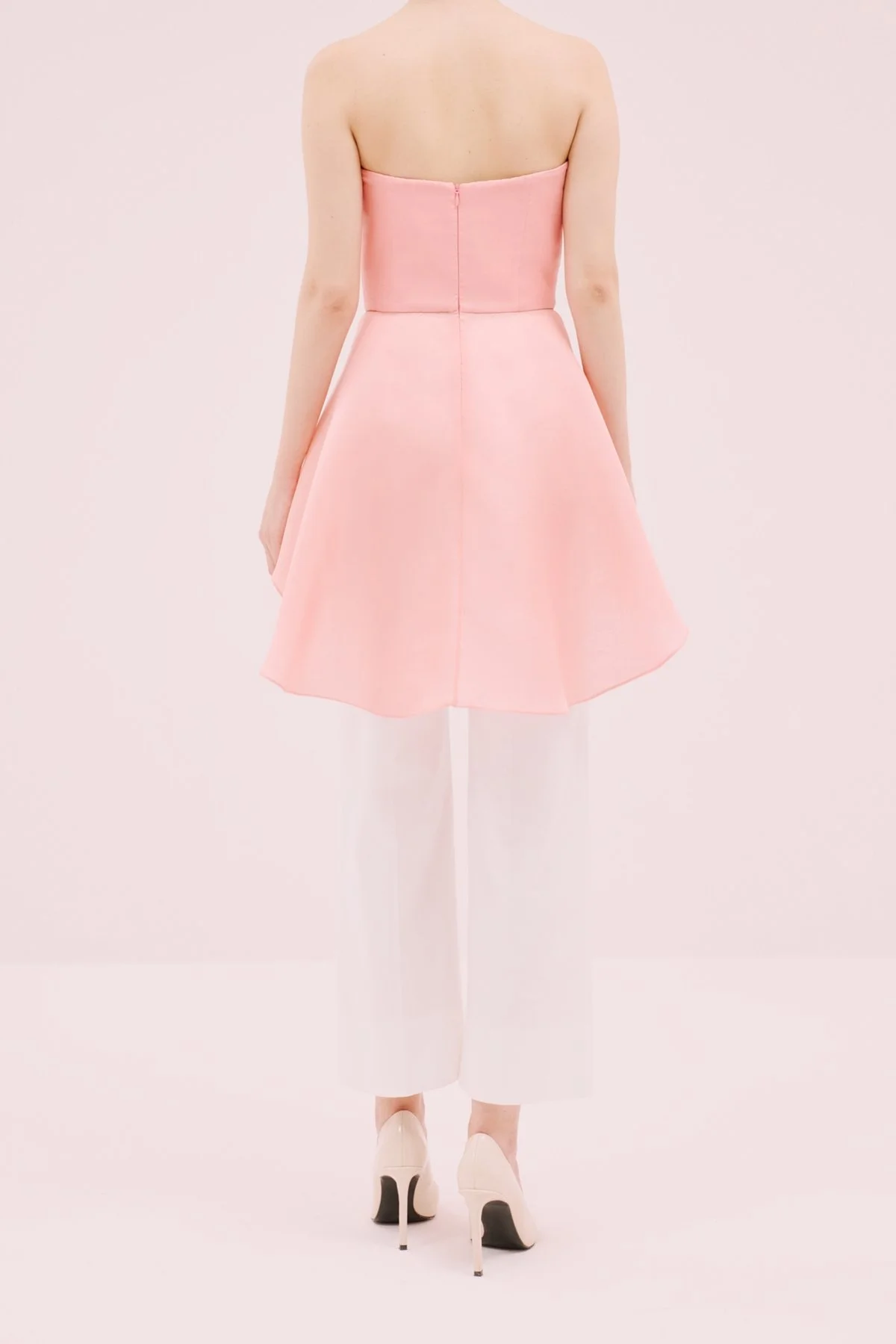 Straplez Bluz Pembe - 2