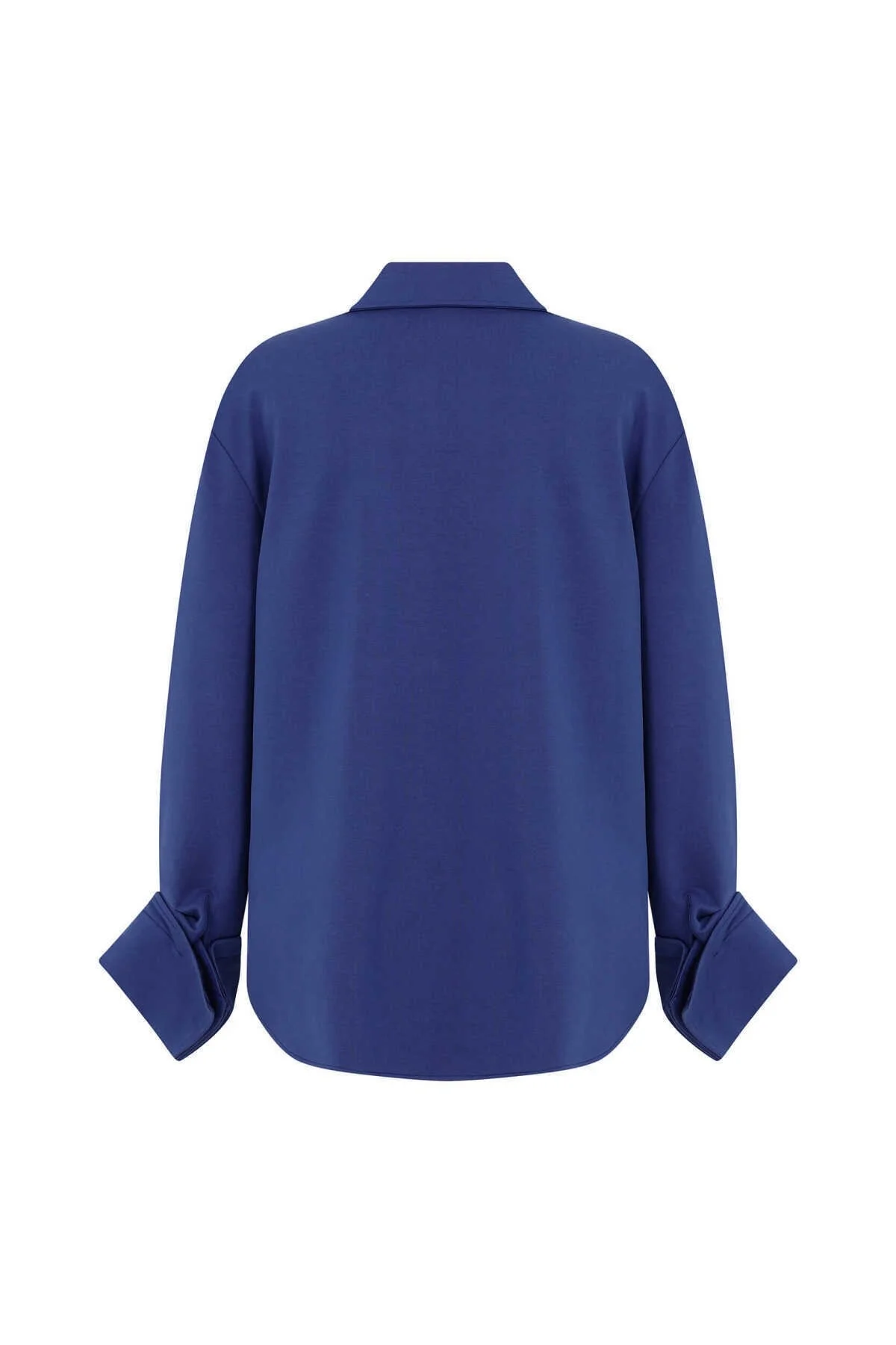  Sweatshirt Kadın Gömlek Saks - 2