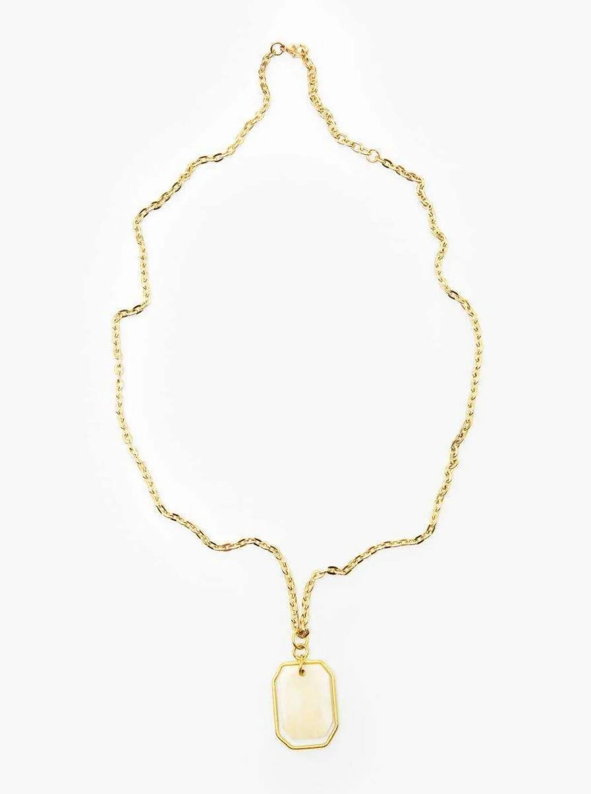  Taş Detaylı Zincir Kadın Kolye Standart Renk - 1