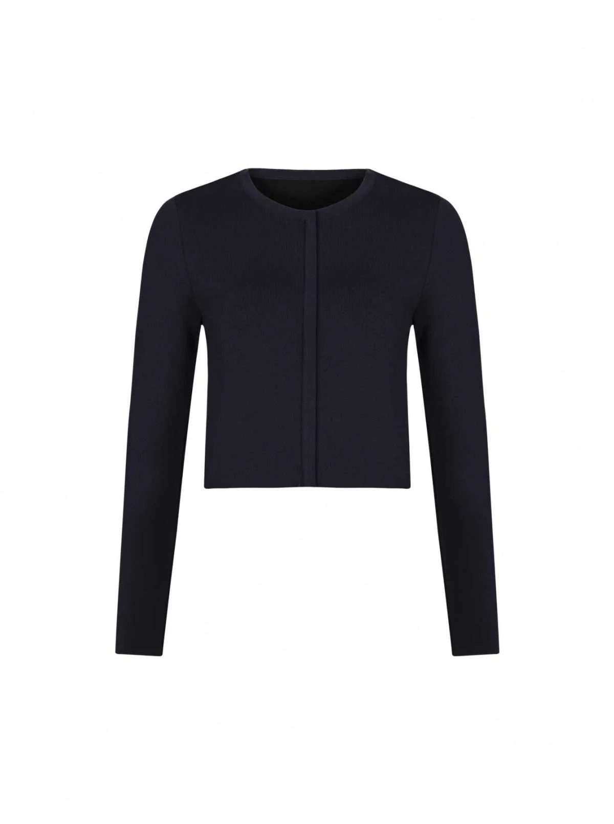  Tek Düğmeli Triko Hırka Lacivert - 5