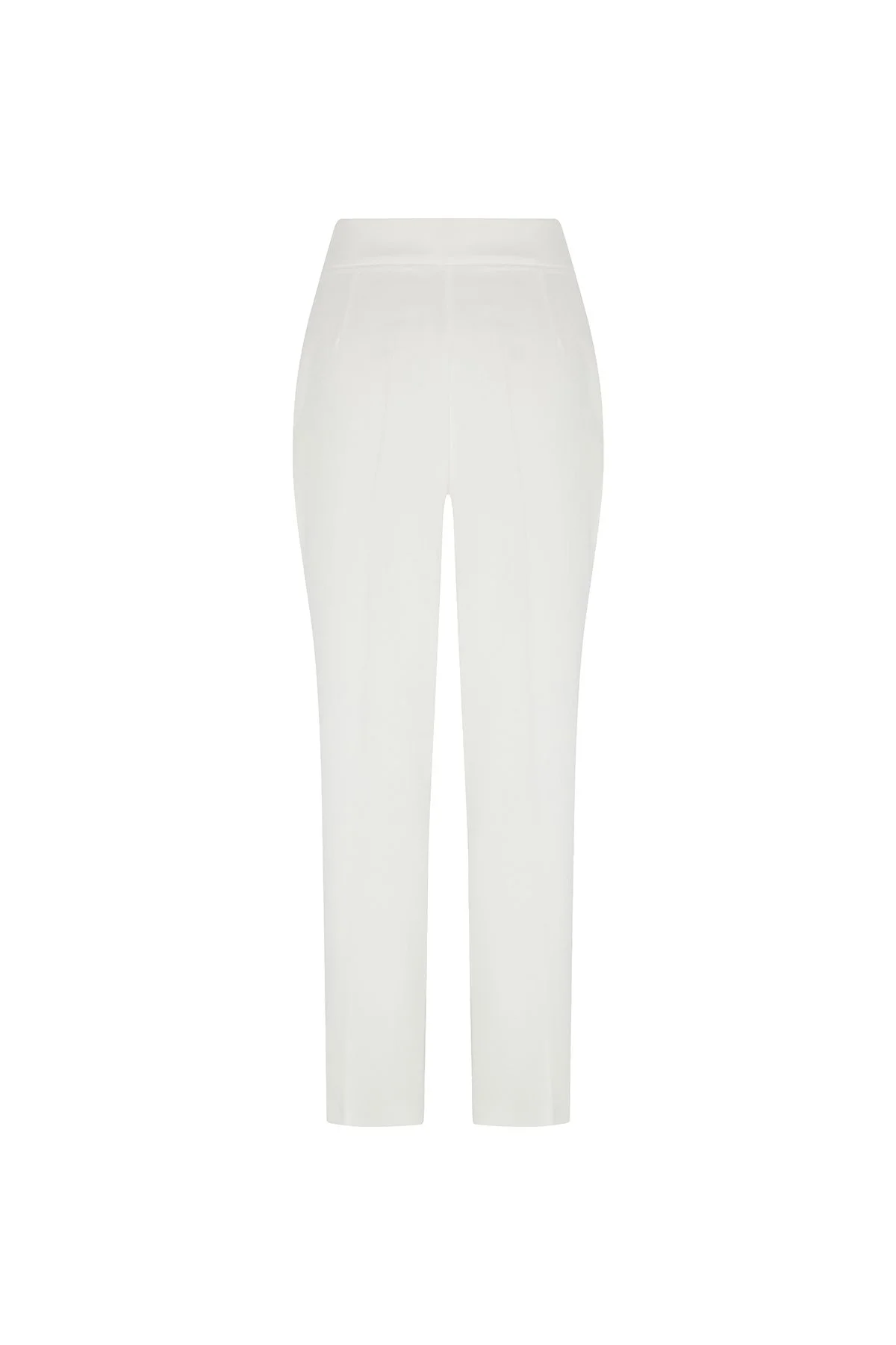 Toka Detaylı Cigarette Pantolon Beyaz - 6