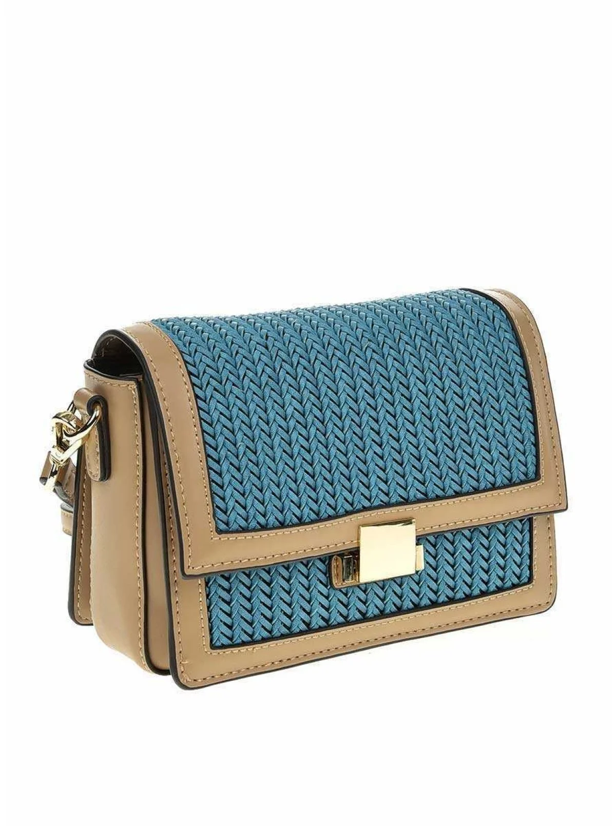 Toka Detaylı Hasır Çanta Standart Renk - 1