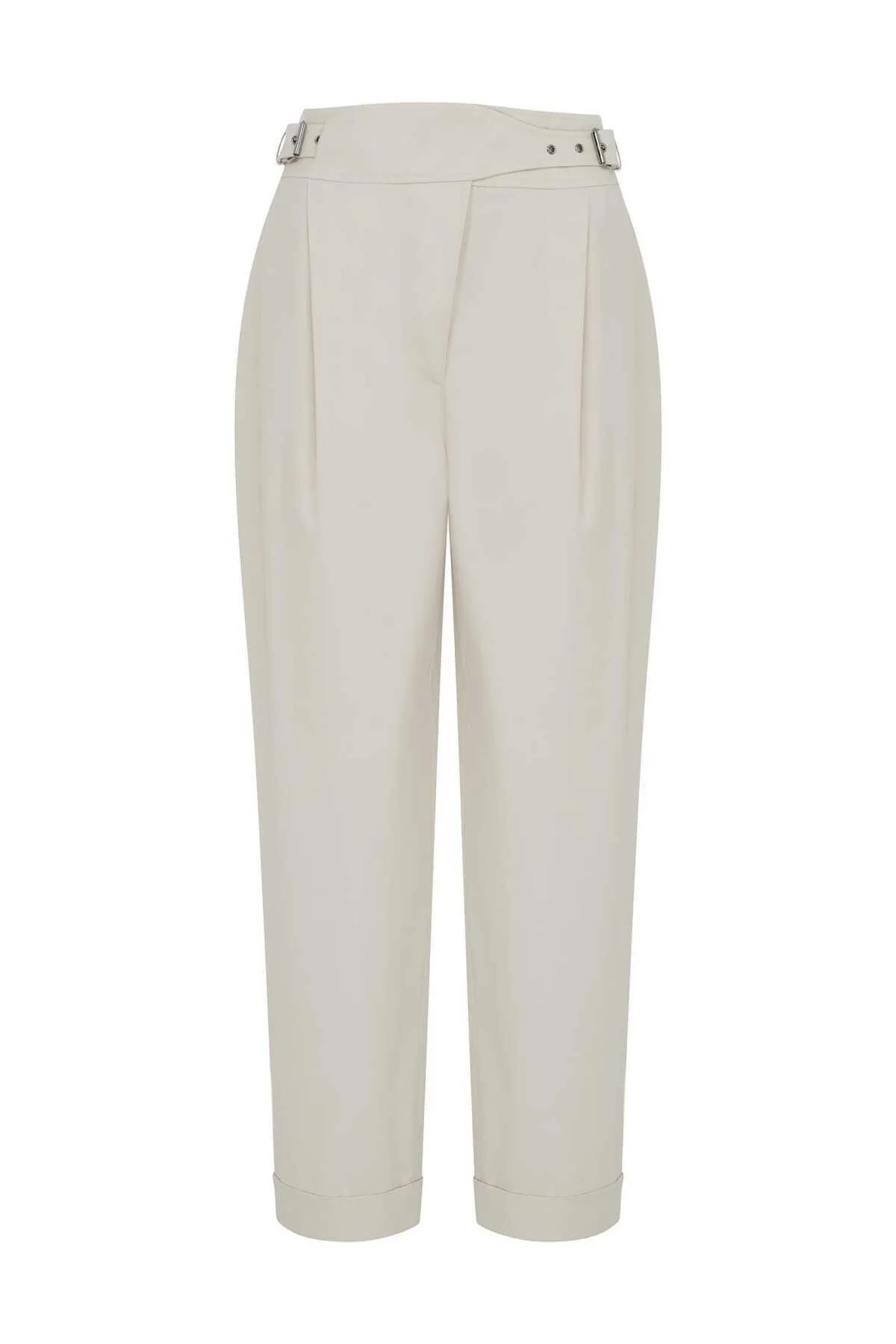 Tokalı Kadın Pantolon Bej - 4