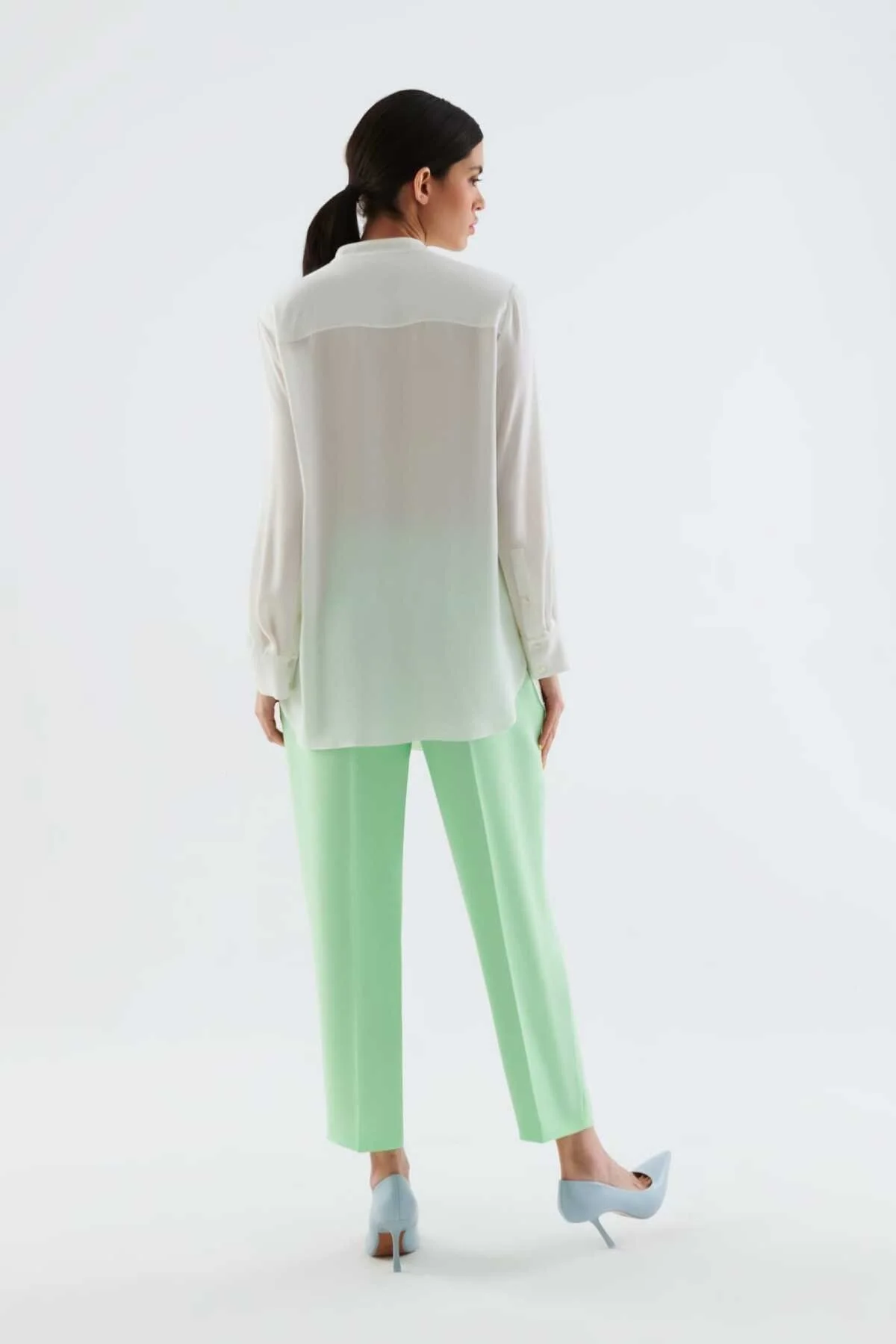 Transparan Kadın Gömlek Kemik - 2