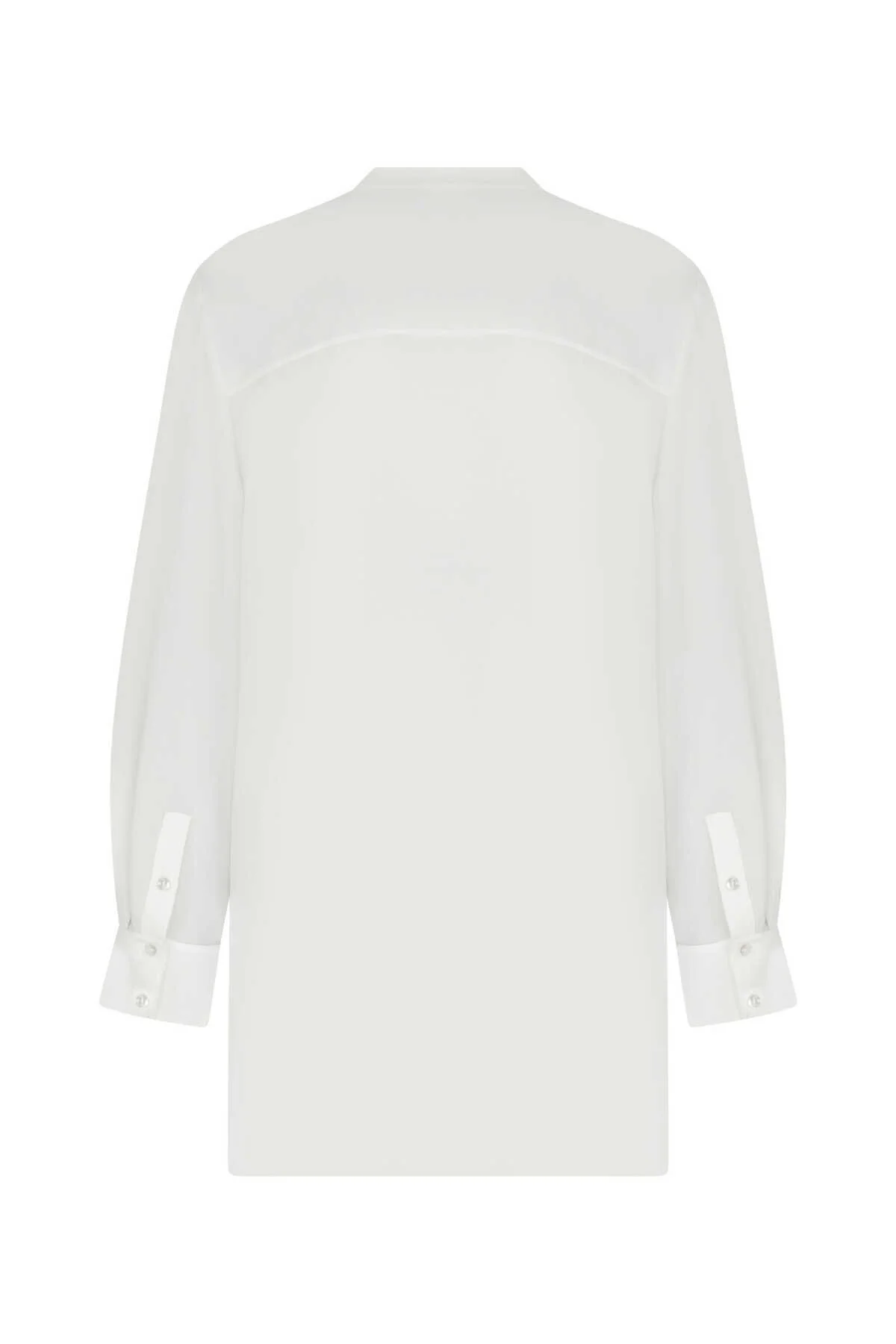 Transparan Kadın Gömlek Kemik - 5