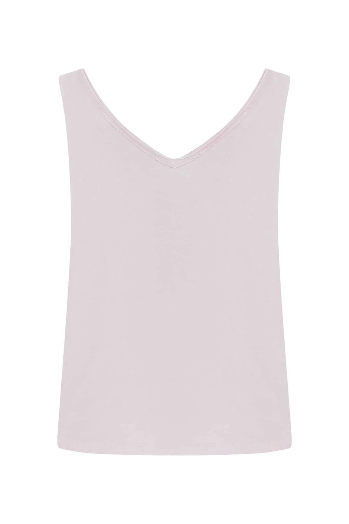 V Yakalı Kadın Atlet Pembe - 5