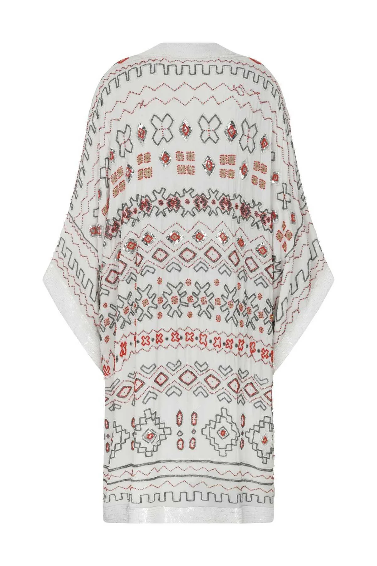 İşlemeli Abiye Kimono Standart Renk - 5