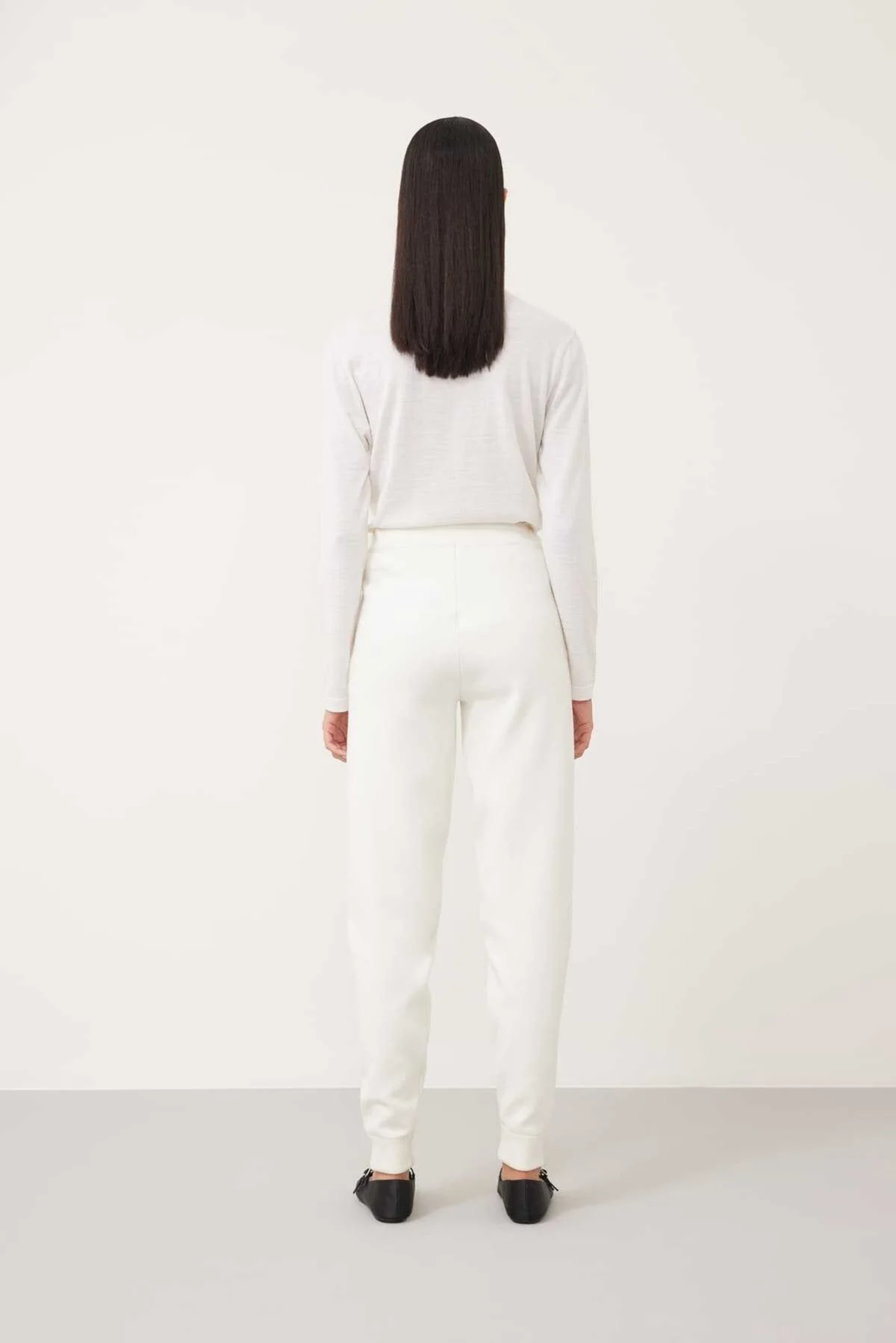 Jogger Triko Pantolon Ekru - 2