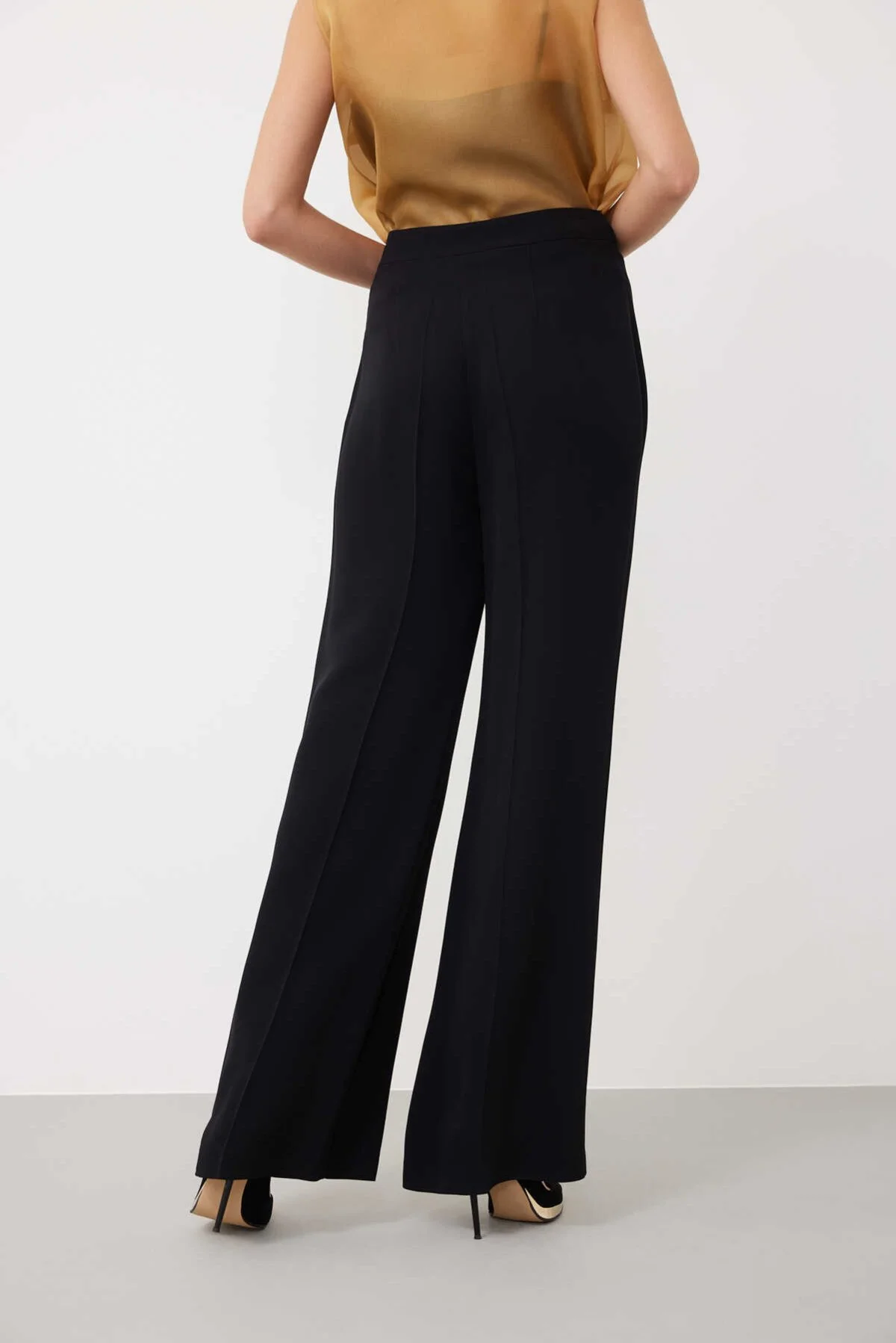 Geniş Paça Pantolon Siyah - 2