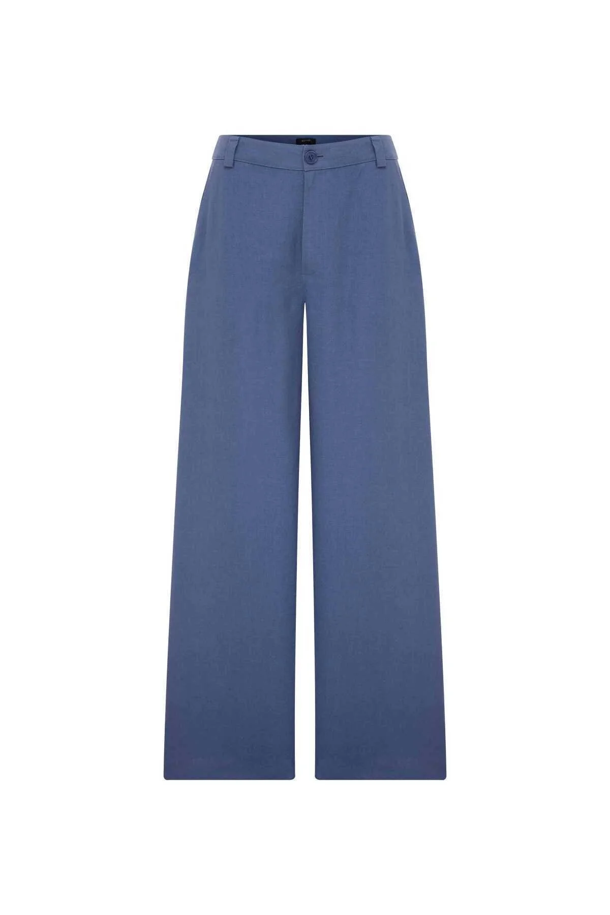 Geniş Paça Pantolon İndigo - 3