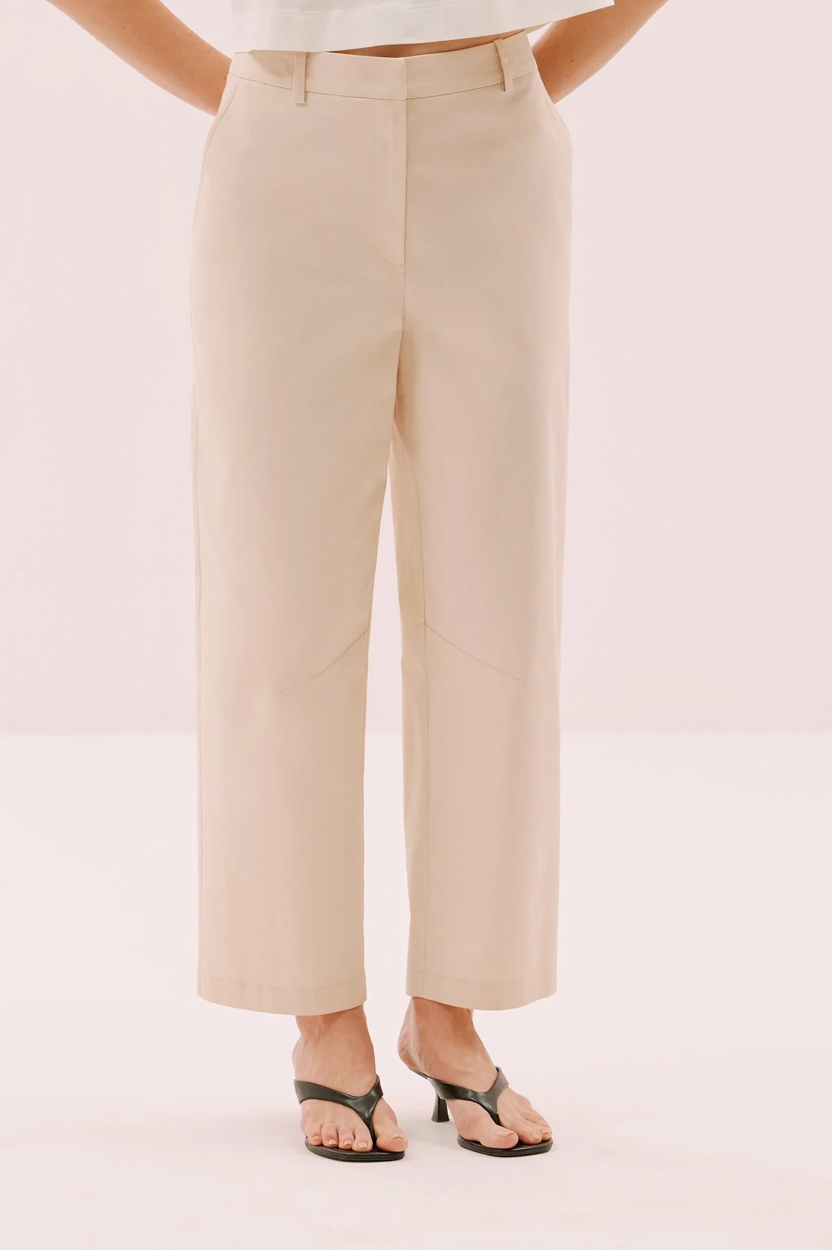 Düz Paça Pantolon Bej - 3