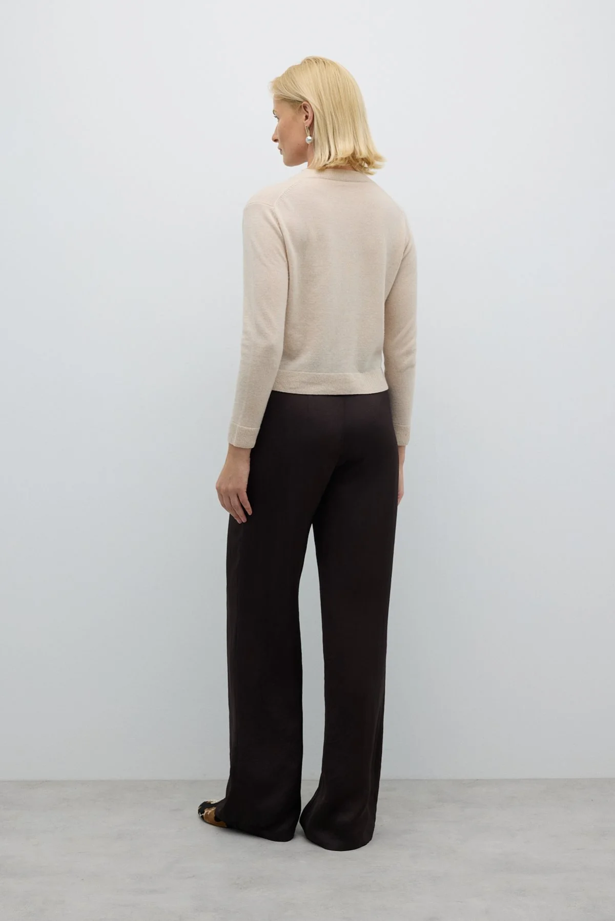 Geniş Paça Pantolon Acı Kahve - 2
