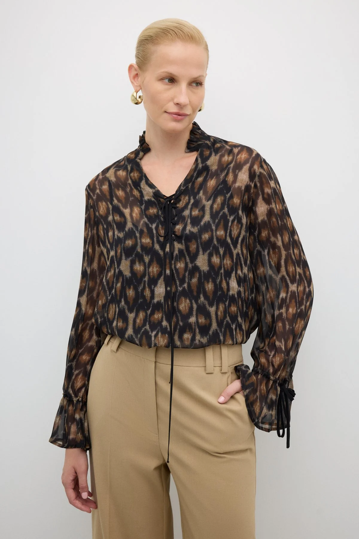Leopar Desenli Tunik Standart Renk - 1