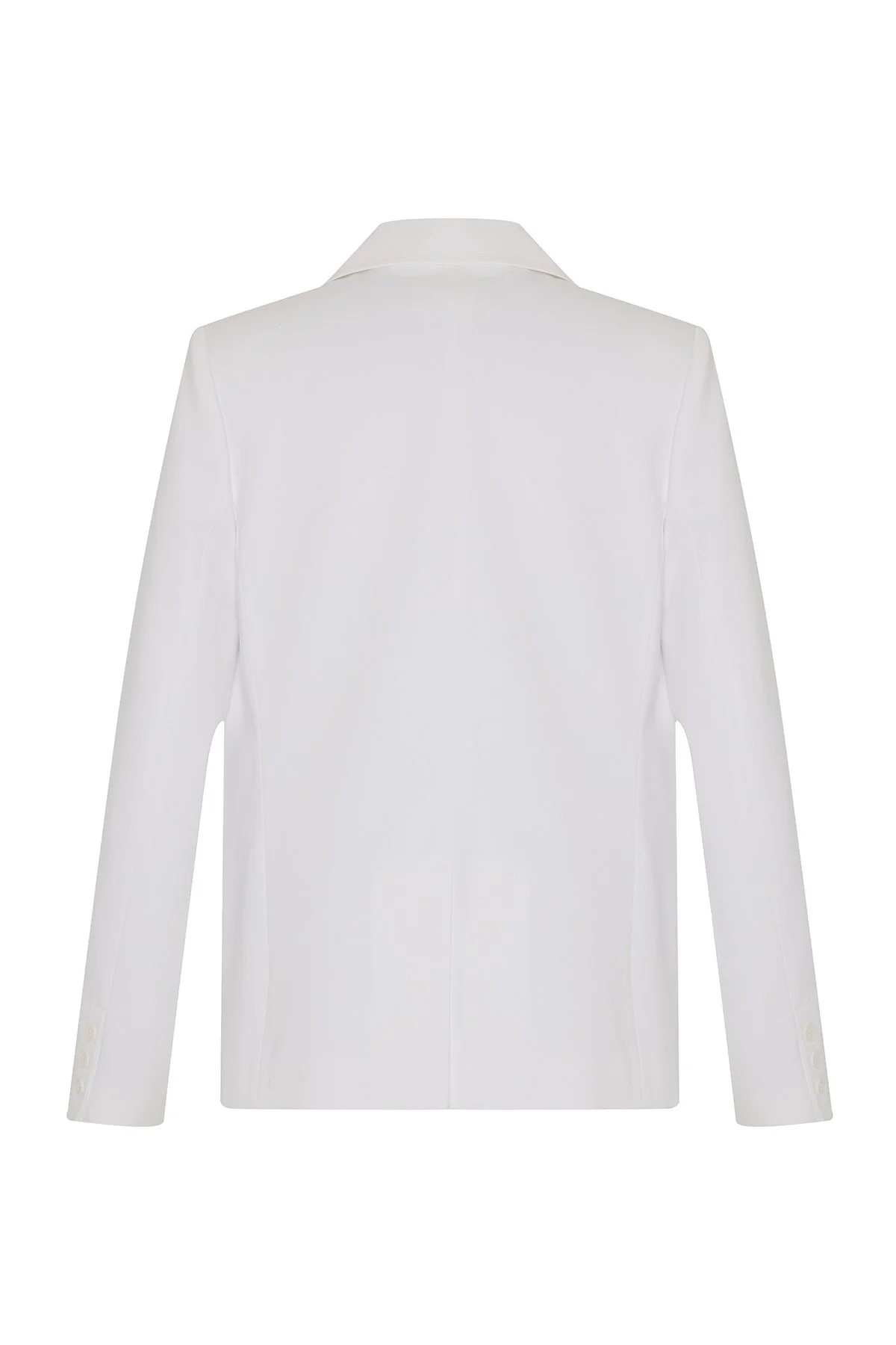 Blazer Ceket Beyaz - 4