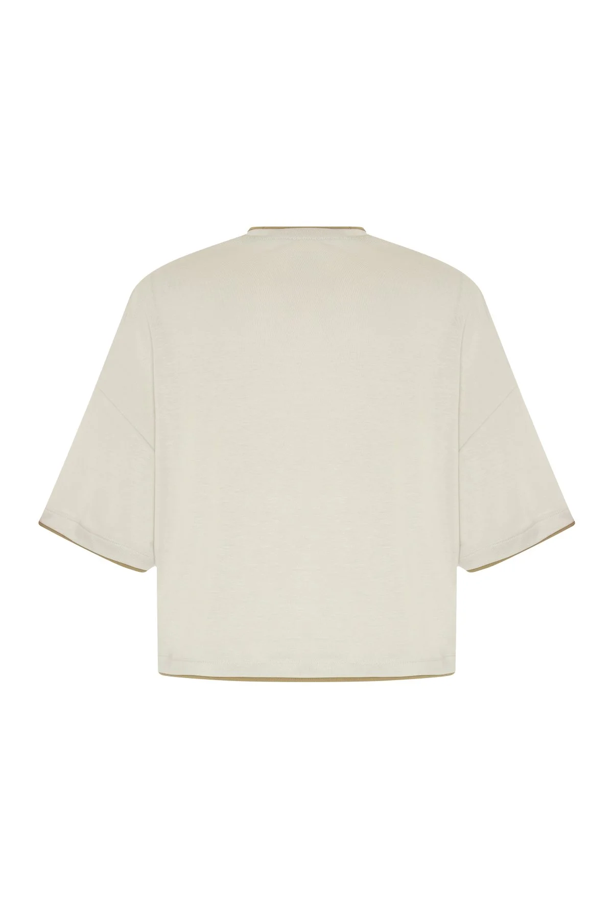Palmiye Baskılı T-Shirt Taş - 5