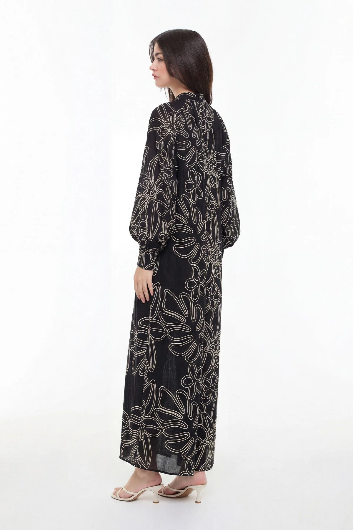 Maxi Boy Kaftan Elbise Standart Renk - 2