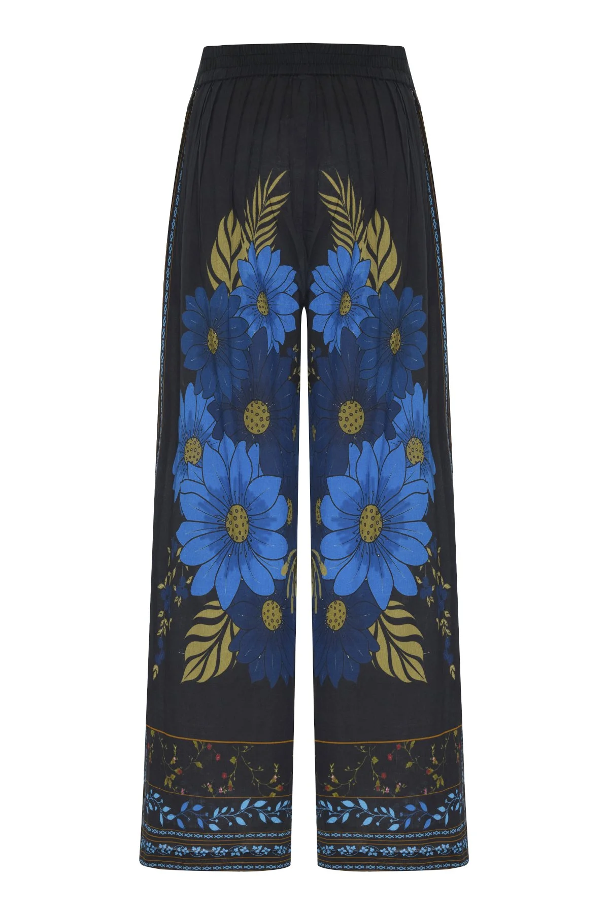 Oversize Çiçek Temalı Pantolon Standart Renk - 5