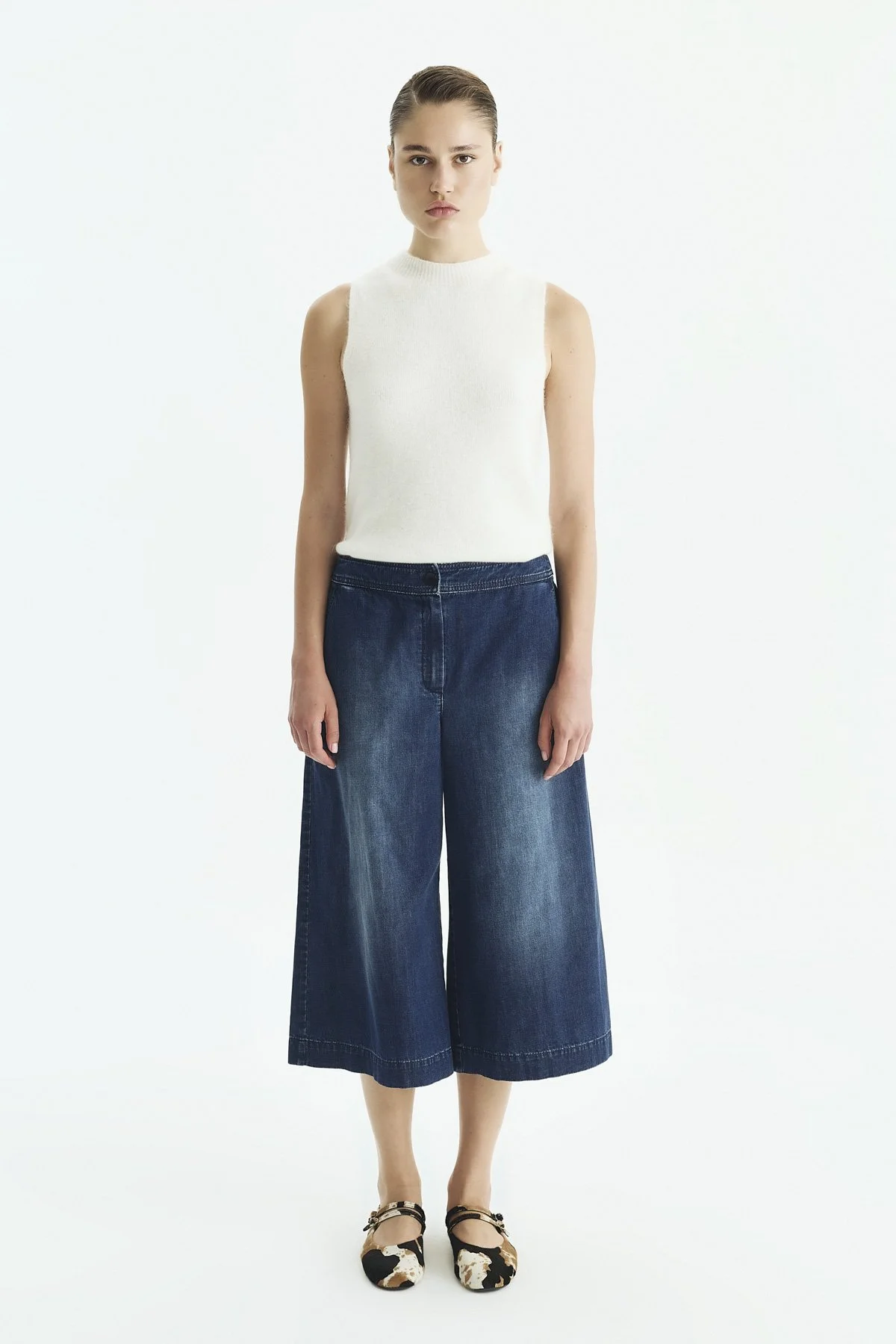 Denim Bermuda Lacivert - 1