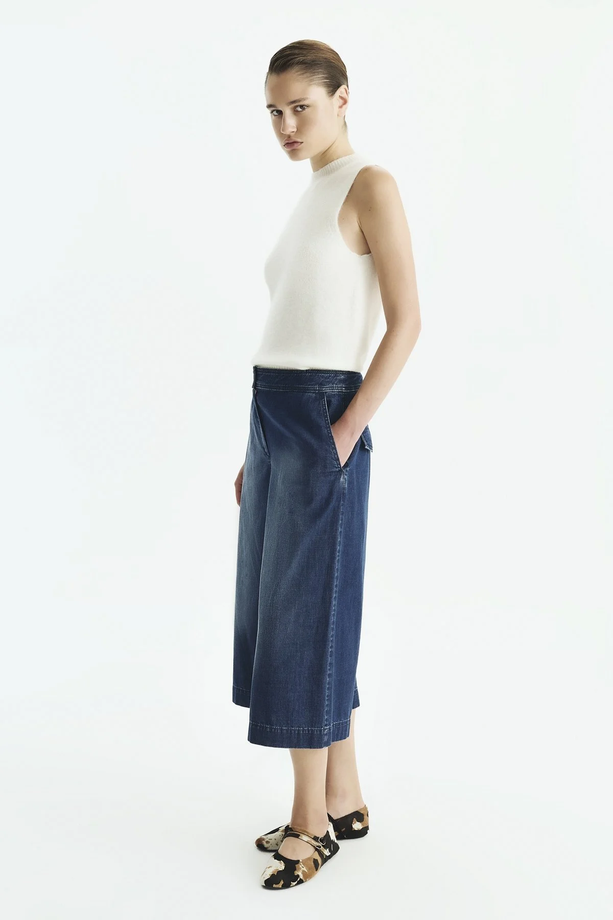 Denim Bermuda Lacivert - 3