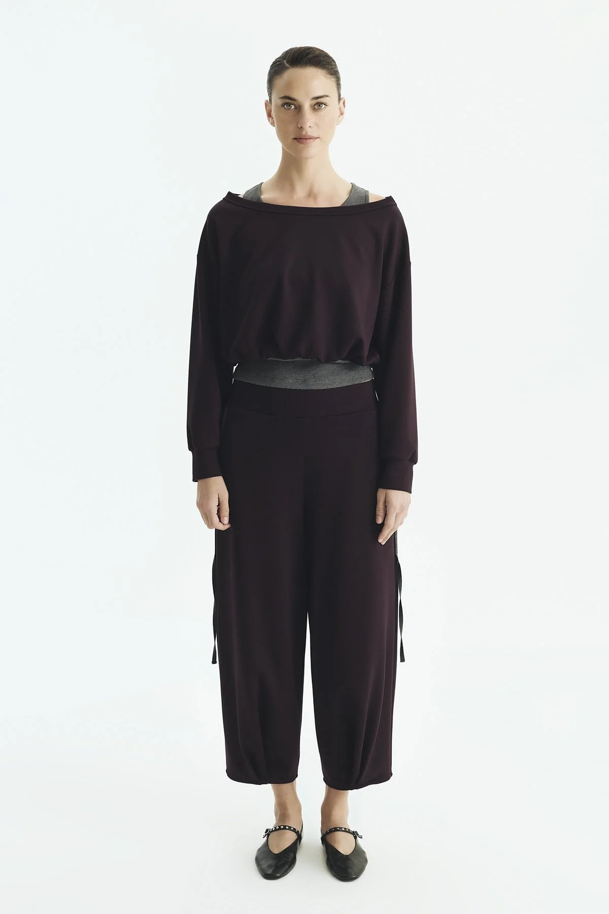 Beli Lastikli Jogger Pantolon A. Mürdüm - 1
