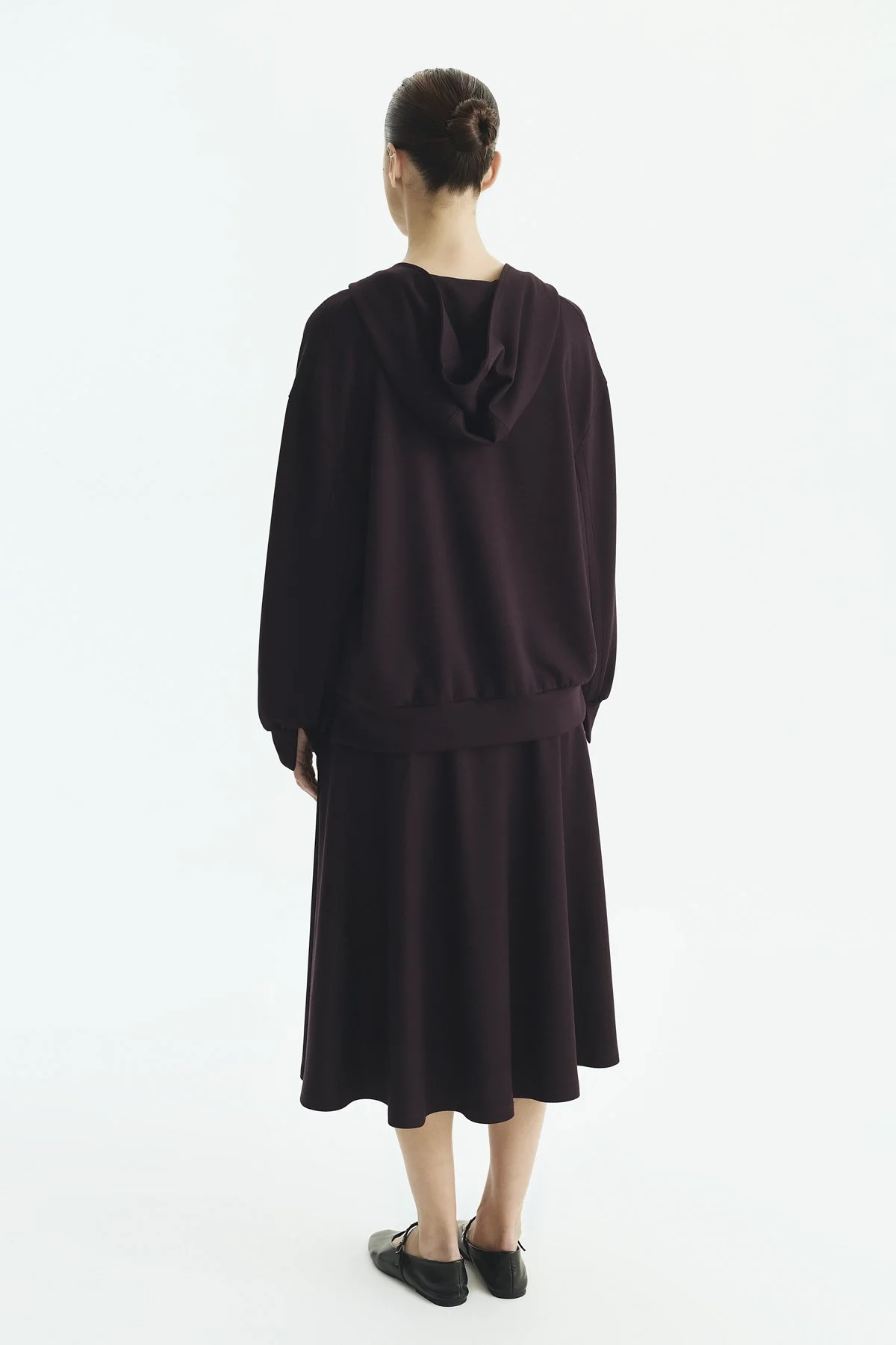 Kapüşonlu Sweatshirt A. Mürdüm - 2