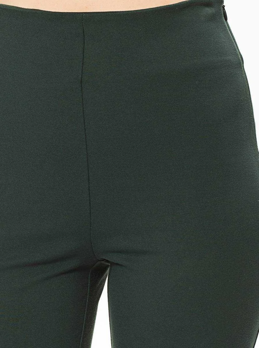 Bol Paça Kadın Pantolon Yeşil - 4