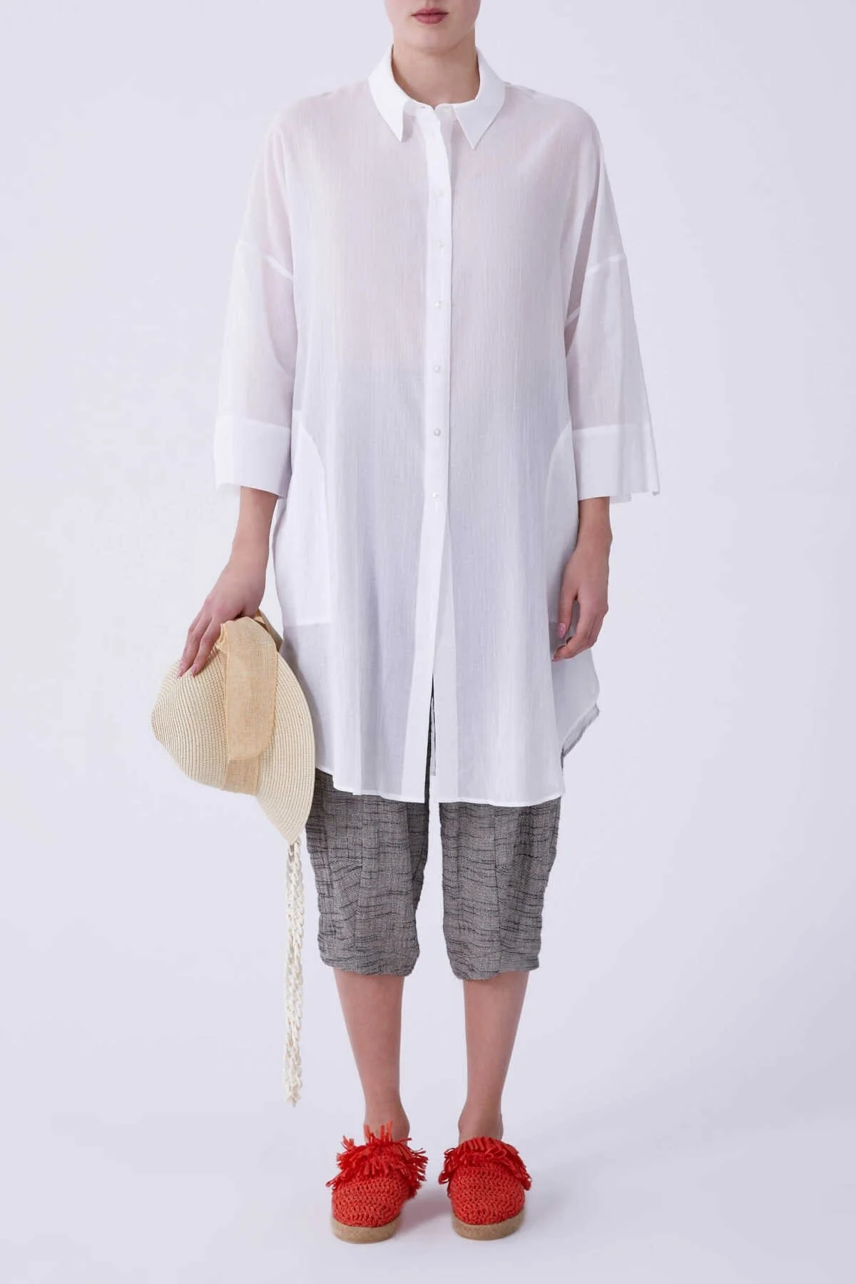 Truvakar Kol Coral Kadın Tunik Beyaz - 1