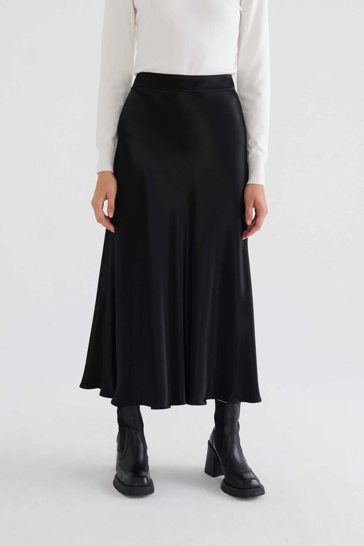  Uzun Midi Etek Siyah - 3