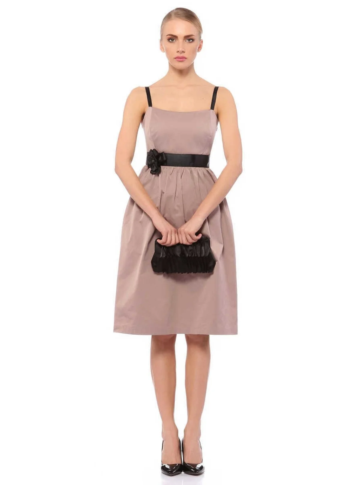 Midi Boy Elbise Bej - 4