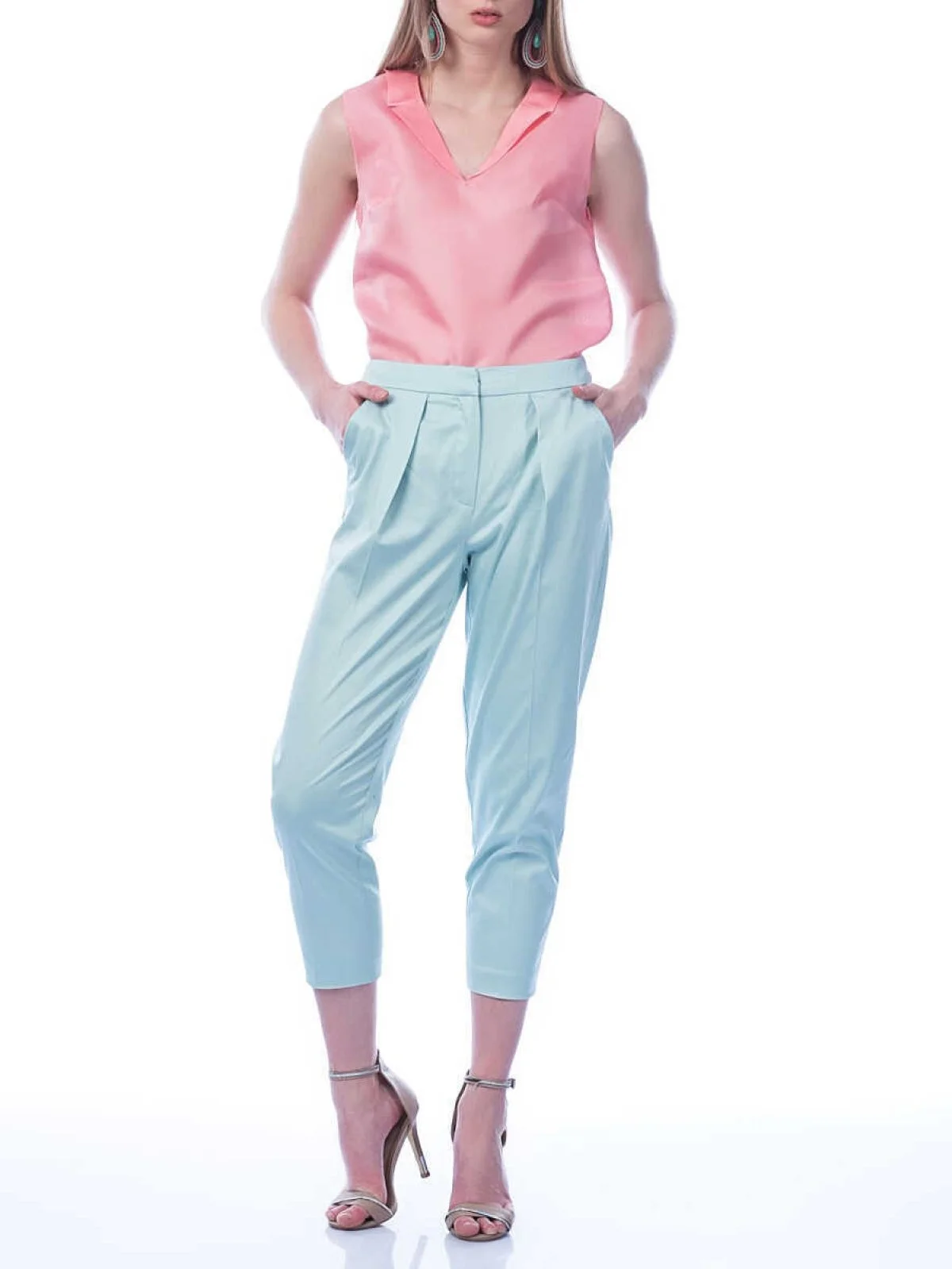 Yarım Paça Pantolon Mint - 1