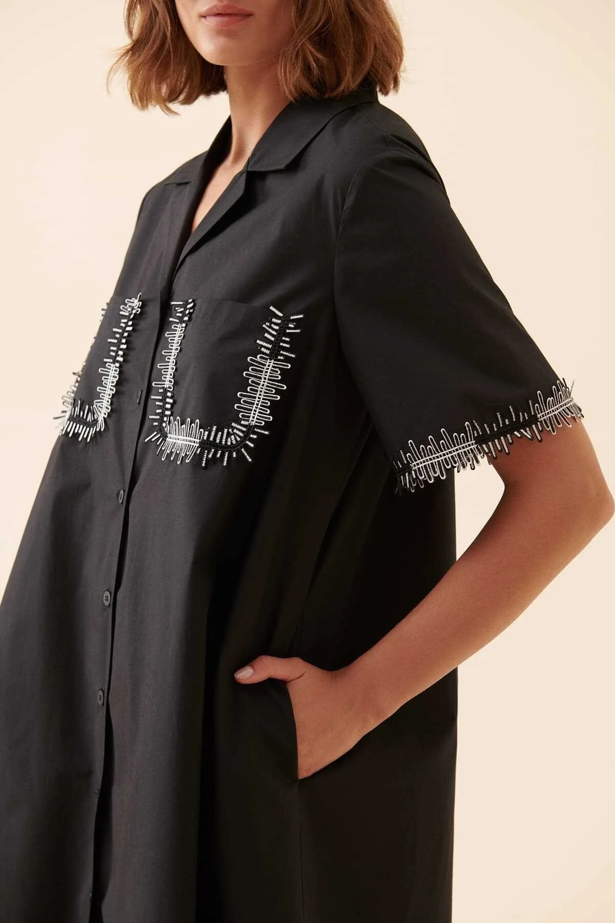 Midi Boy Elbise Siyah - 3