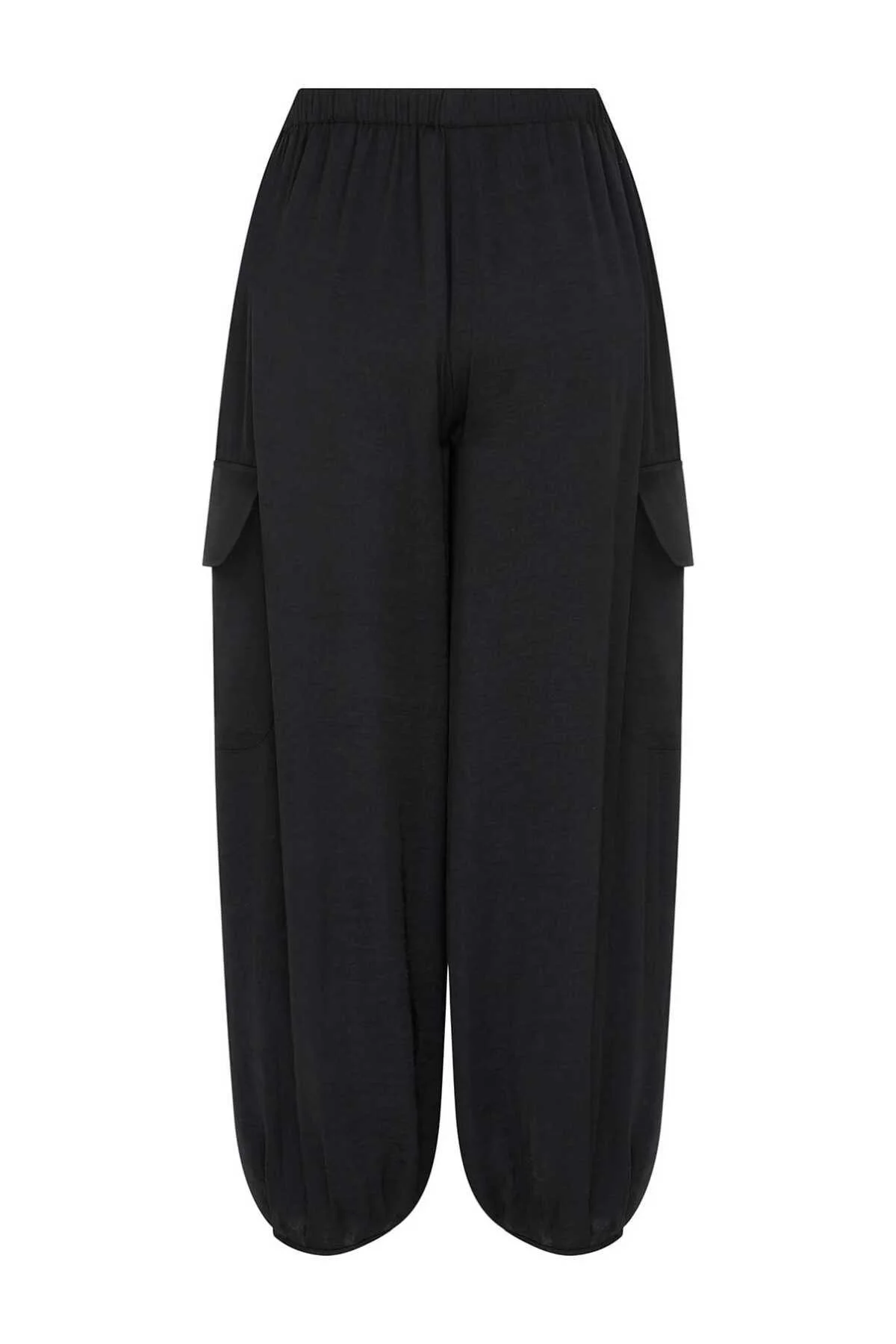 Şalvar Kesim Pantolon Siyah - 5