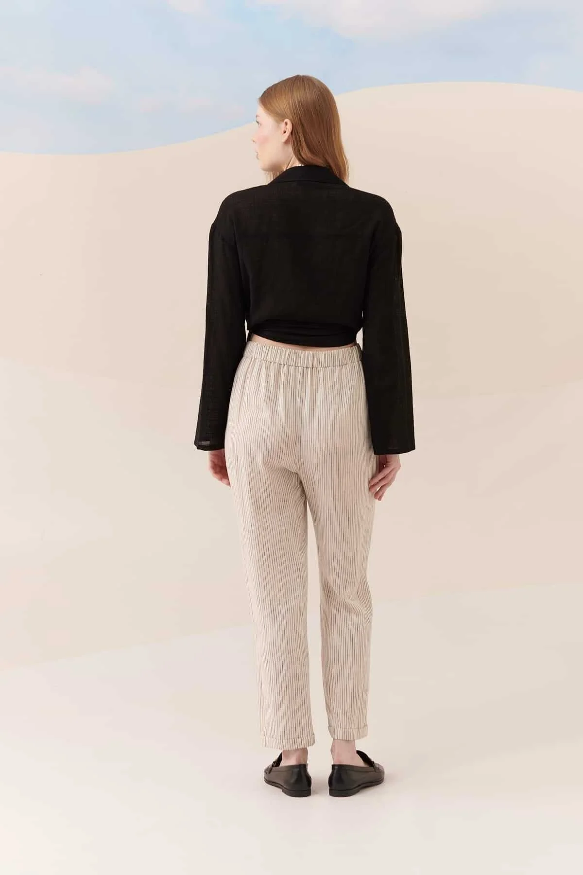 Beli Lastikli Cepli Pantolon Standart Renk - 2