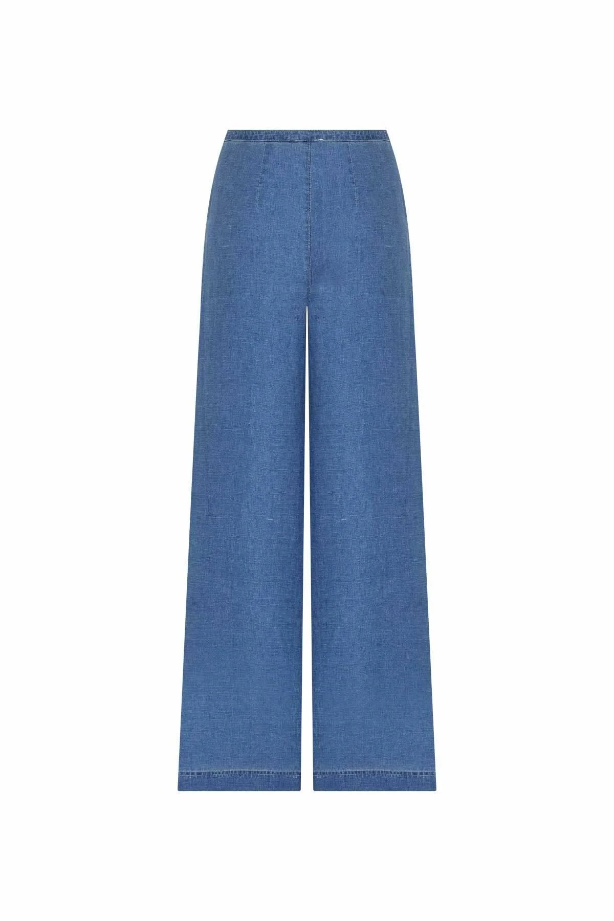 Geniş Paça Pantolon Lacivert - 5