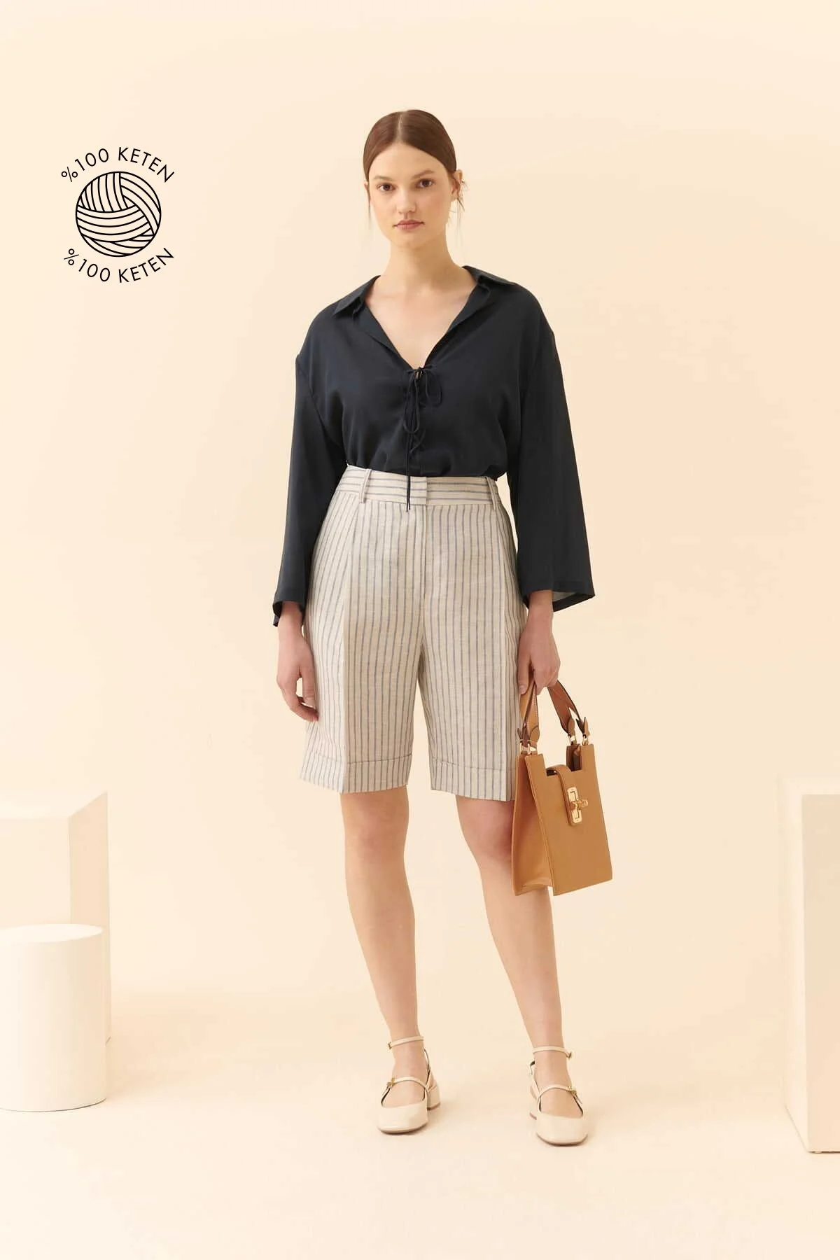 Chino Şort Standart Renk - 1