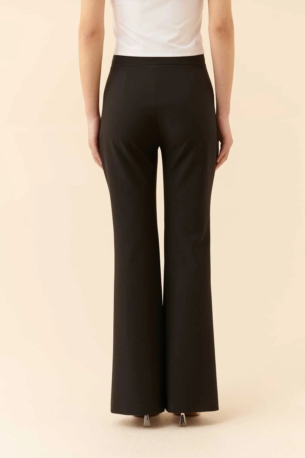 Geniş Paça Pantolon Siyah - 2